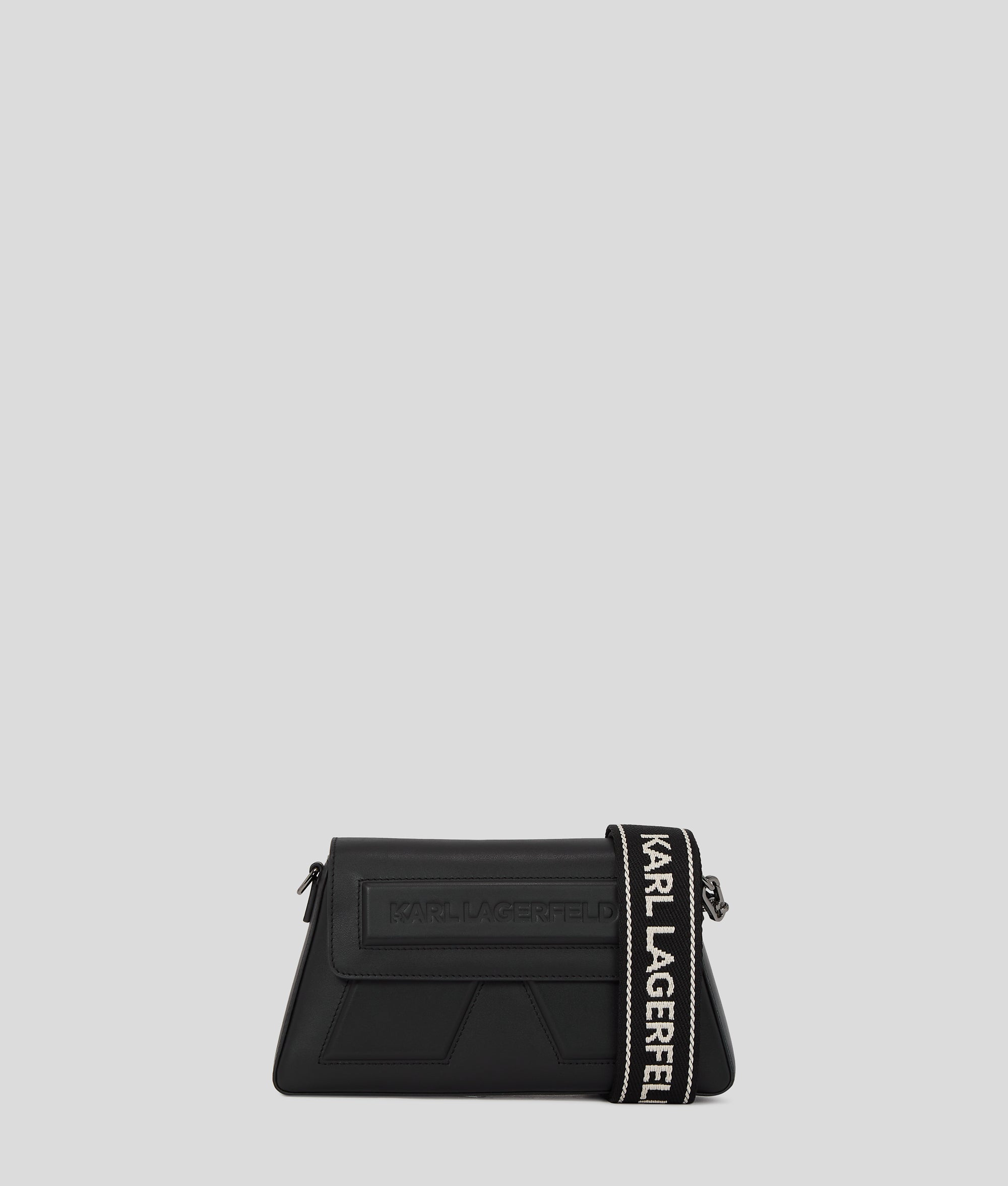 KarlLagerfeld Ikon K Crossbody Bag Black-Nickel