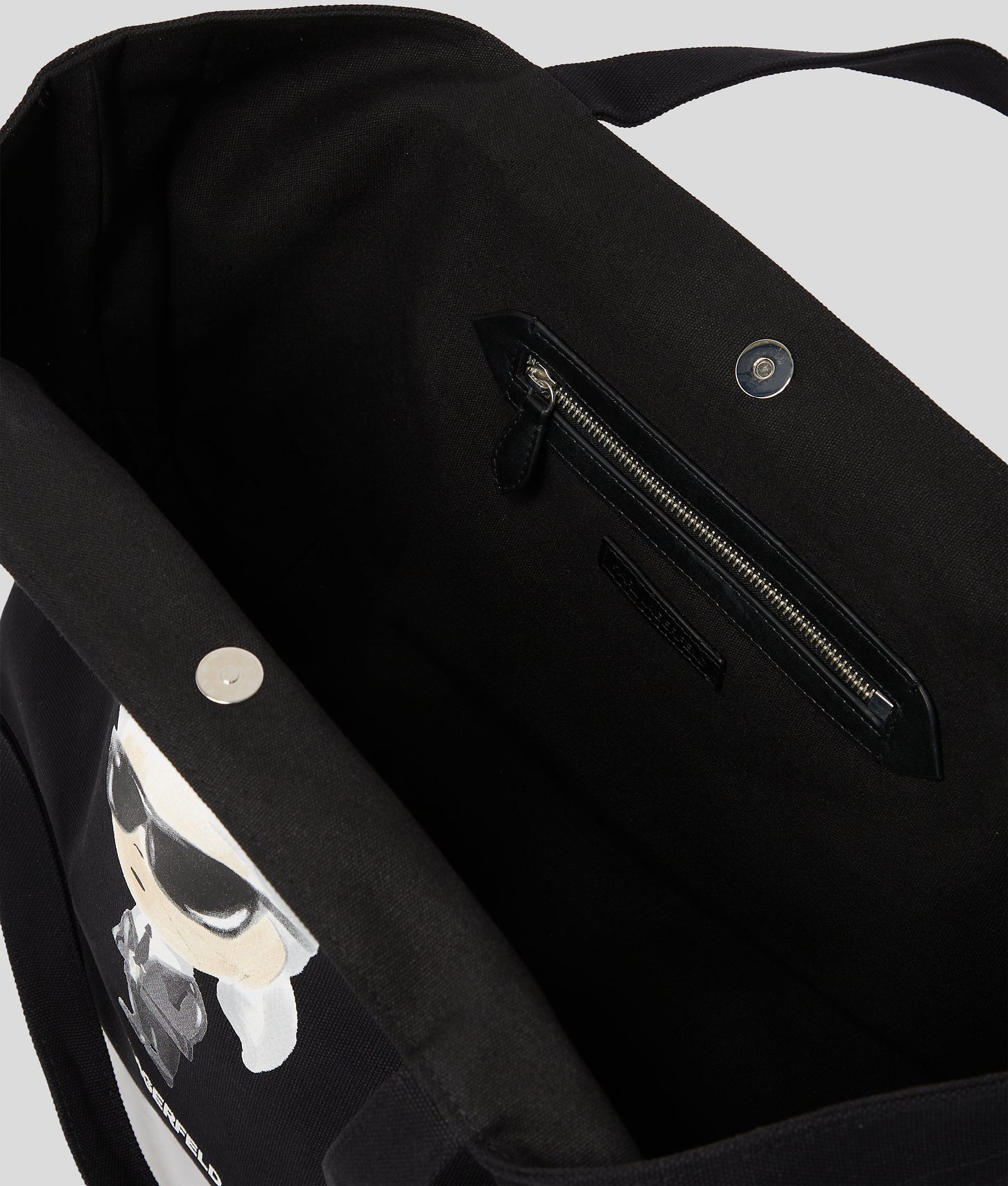 KarlLagerfeld Ikon Aquarelle Shopper Black