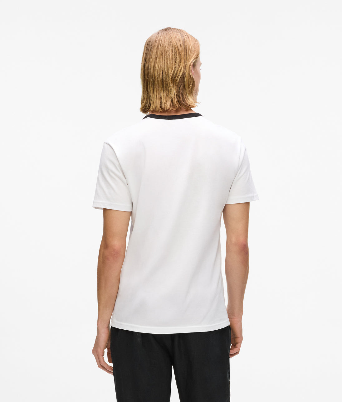 Karl Lagerfeld Short-Sleeved All-Over-Print Shirt Black