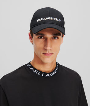 Karl Lagerfeld Monogram Linen Blend T-Shirt Coronet Blue