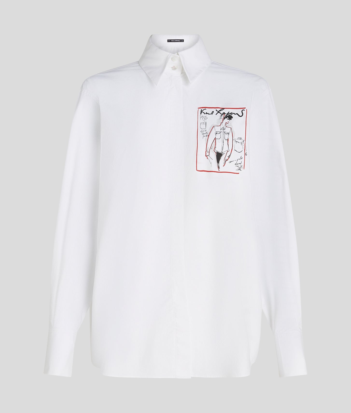 Karl Lagerfeld Karl Series Poplin Shirt White