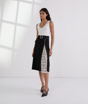 Karl Lagerfeld Halterneck Waistcoat Black