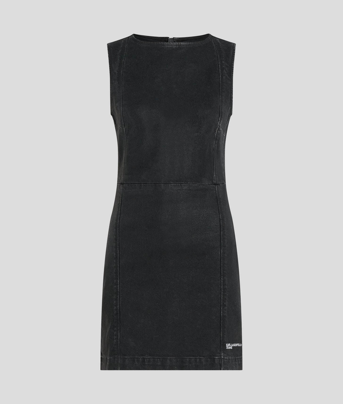 Karl Lagerfeld Coated Denim Dress Black Coated