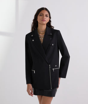 Karl Lagerfeld Pleat Detail Skirt Black