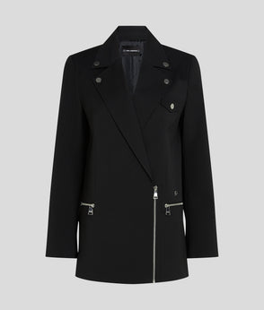 Karl Lagerfeld Pleat Detail Skirt Black