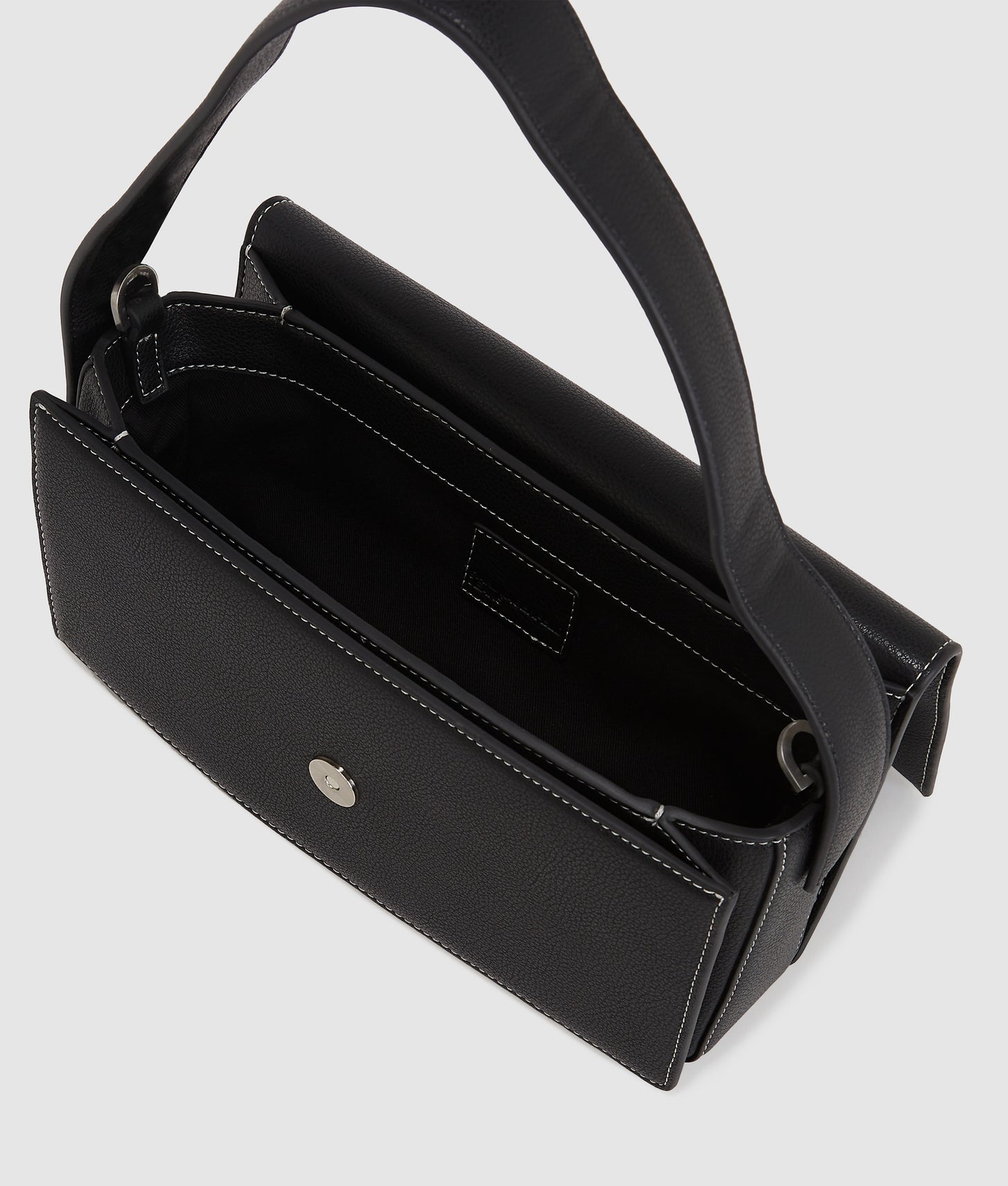 KarlLagerfeld Metal Logo Top Handle Bag Black