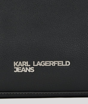 Karl Lagerfeld Coated Denim Dress Black Coated