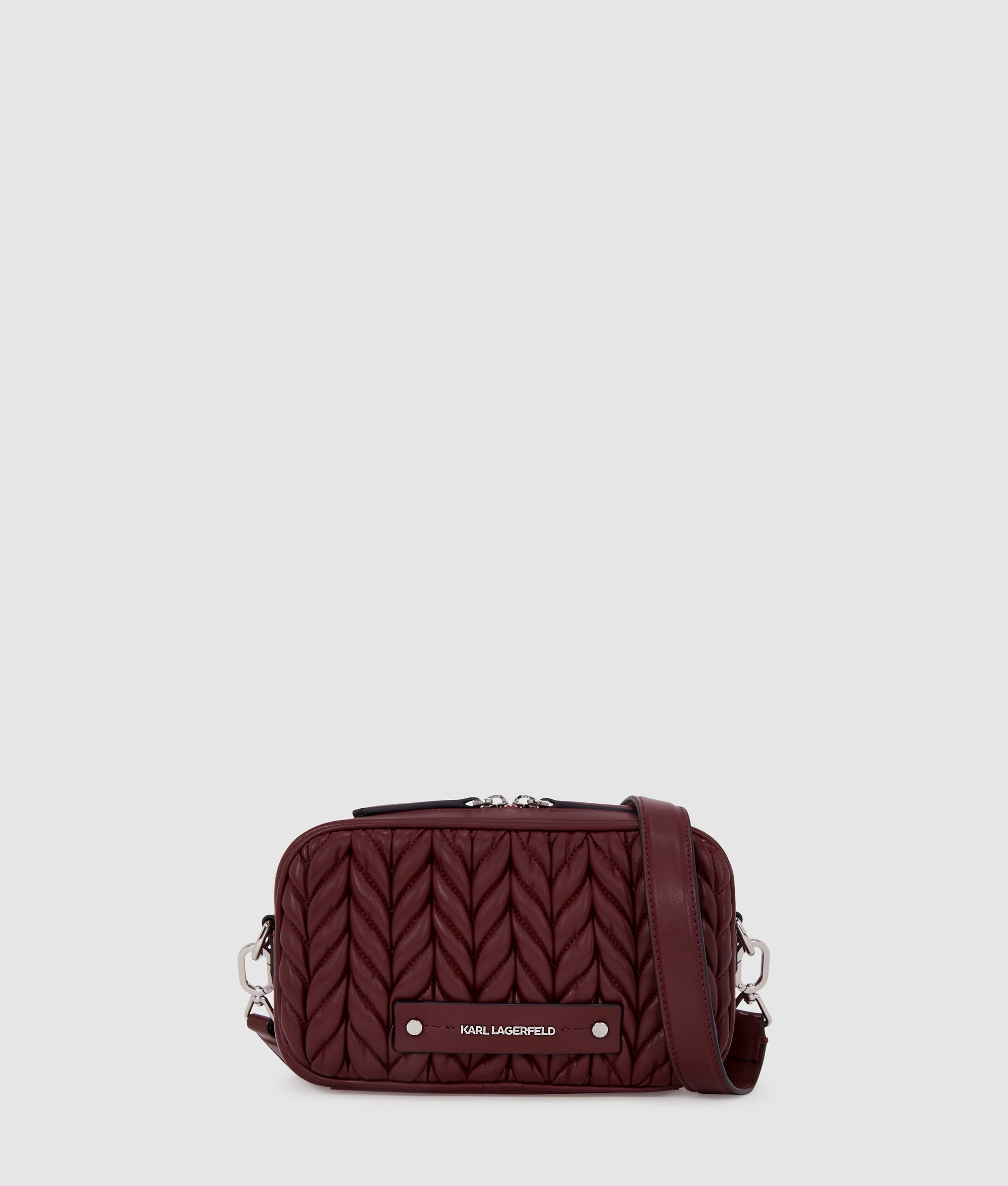 KarlLagerfeld Kweave Camera Bag Windsor Wine