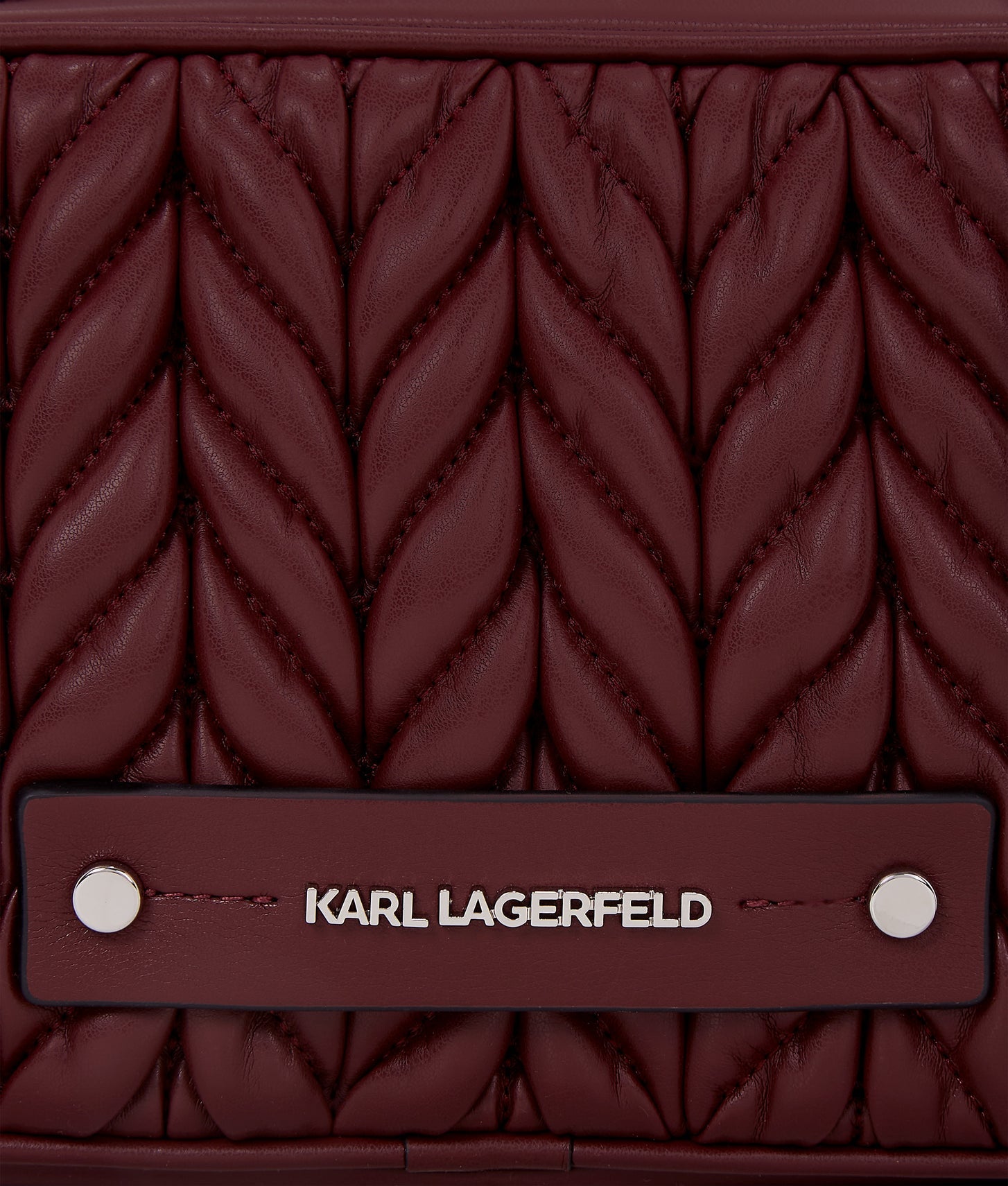 KarlLagerfeld Kweave Camera Bag Windsor Wine
