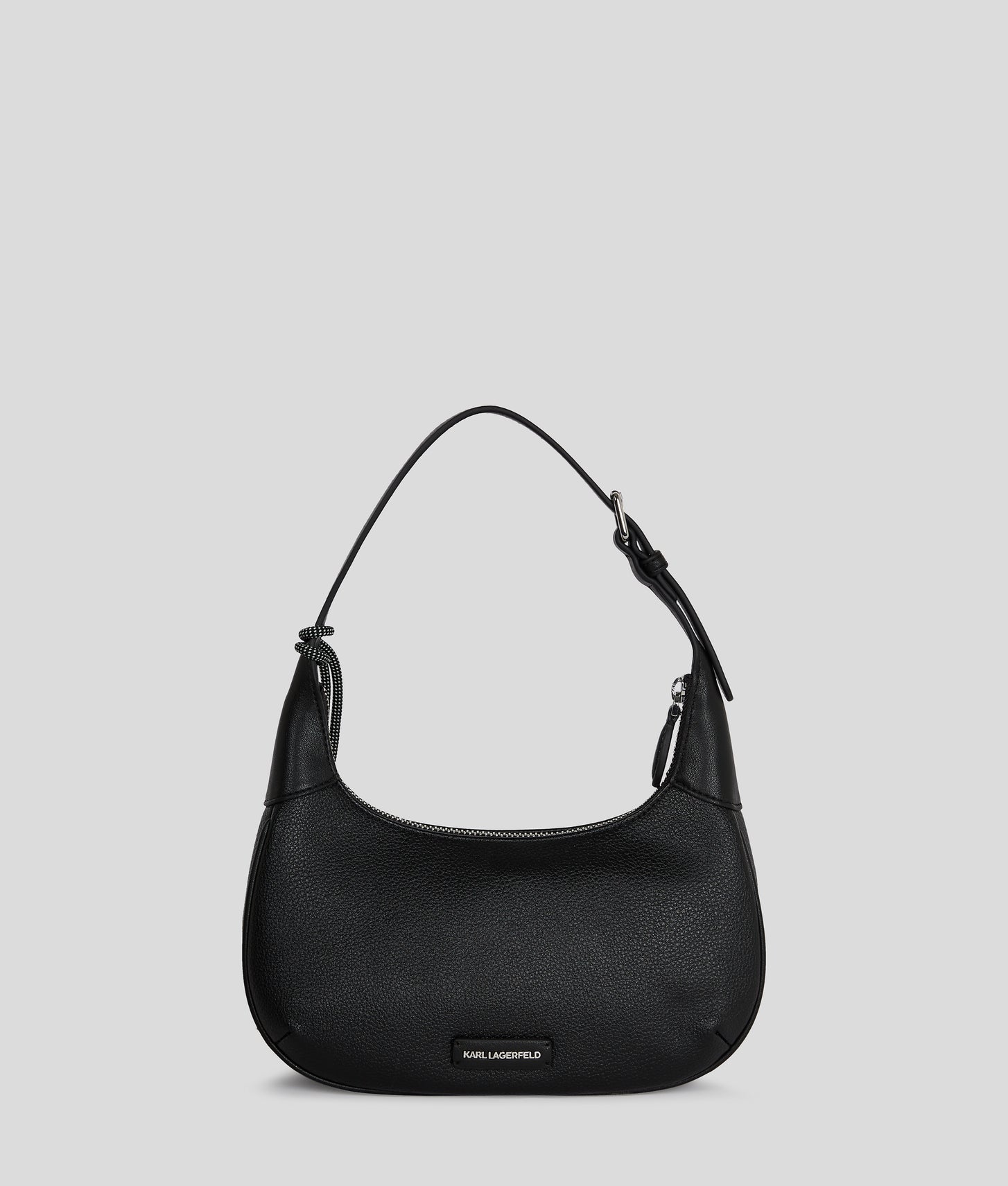 KarlLagerfeld Ikon Grainy Shoulder Bag Black