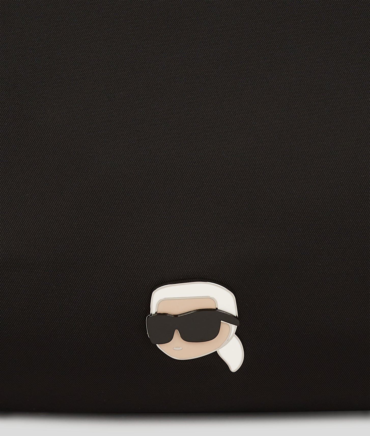 KarlLagerfeld Ikon Nylon Hobo Bag Black