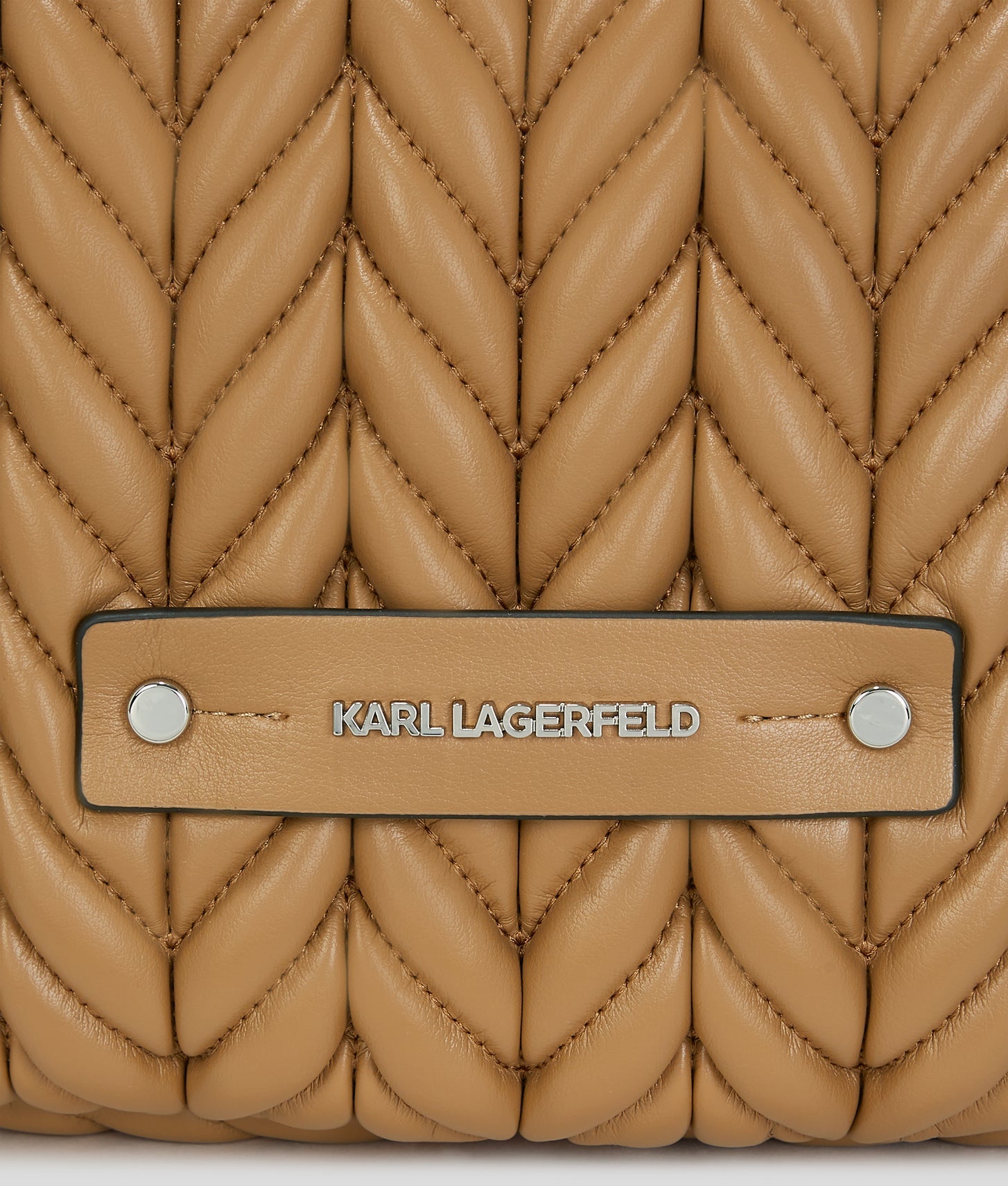 KarlLagerfeld Kweave Hobo Bag Caramel