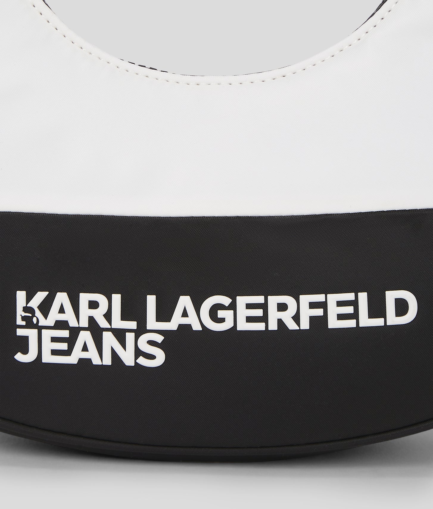 KarlLagerfeld Nylon Moon Shoulder Bag White/Black
