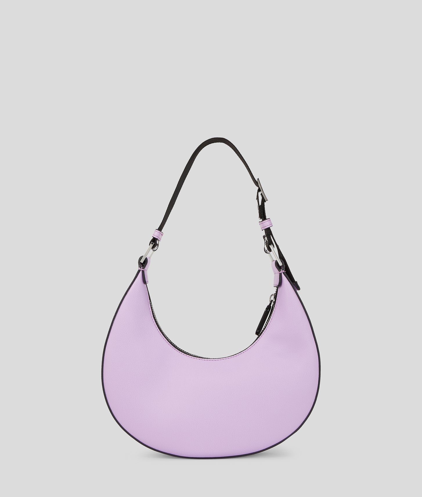 KarlLagerfeld Klj Box Logo Half-Moon Shoulder Bag Lavendula