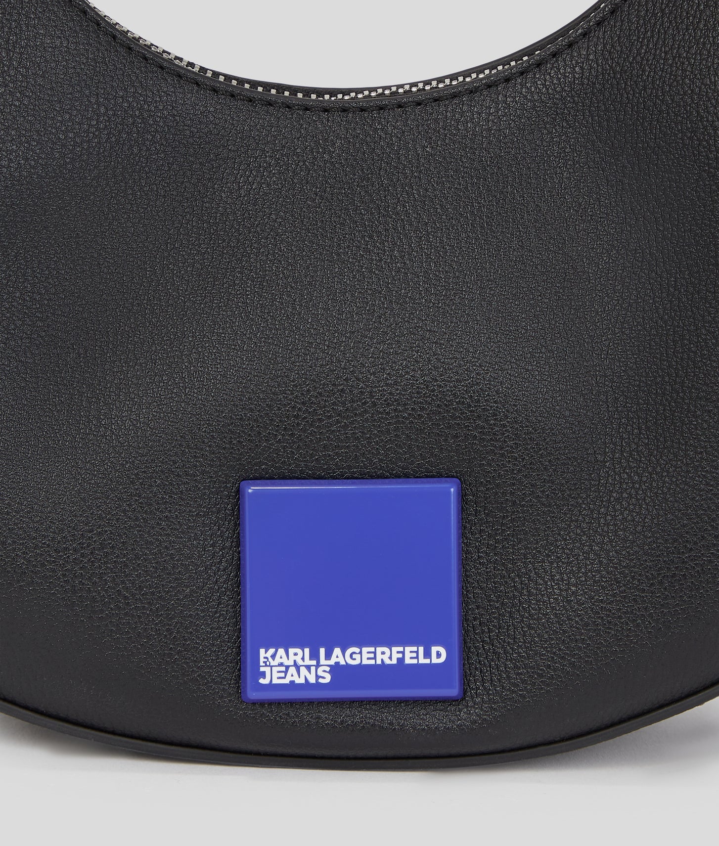 KarlLagerfeld Klj Box Logo Half-Moon Shoulder Bag Black