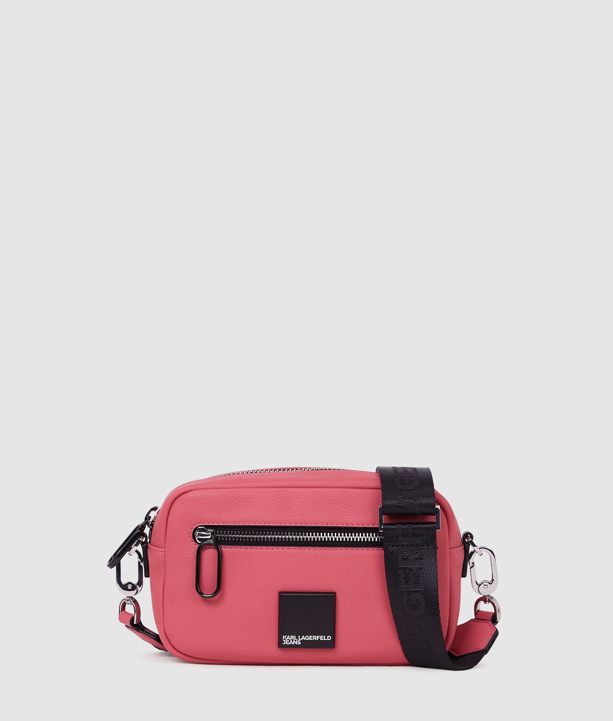 KarlLagerfeld Box Logo Crossbody Camera Bag Slate Rose