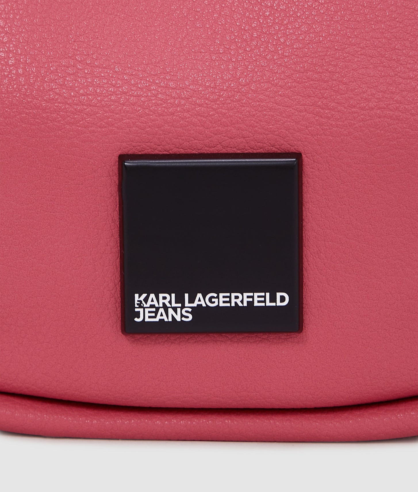 KarlLagerfeld Klj Box Logo Soft Half-Moon Shoulder Bag Slate Rose