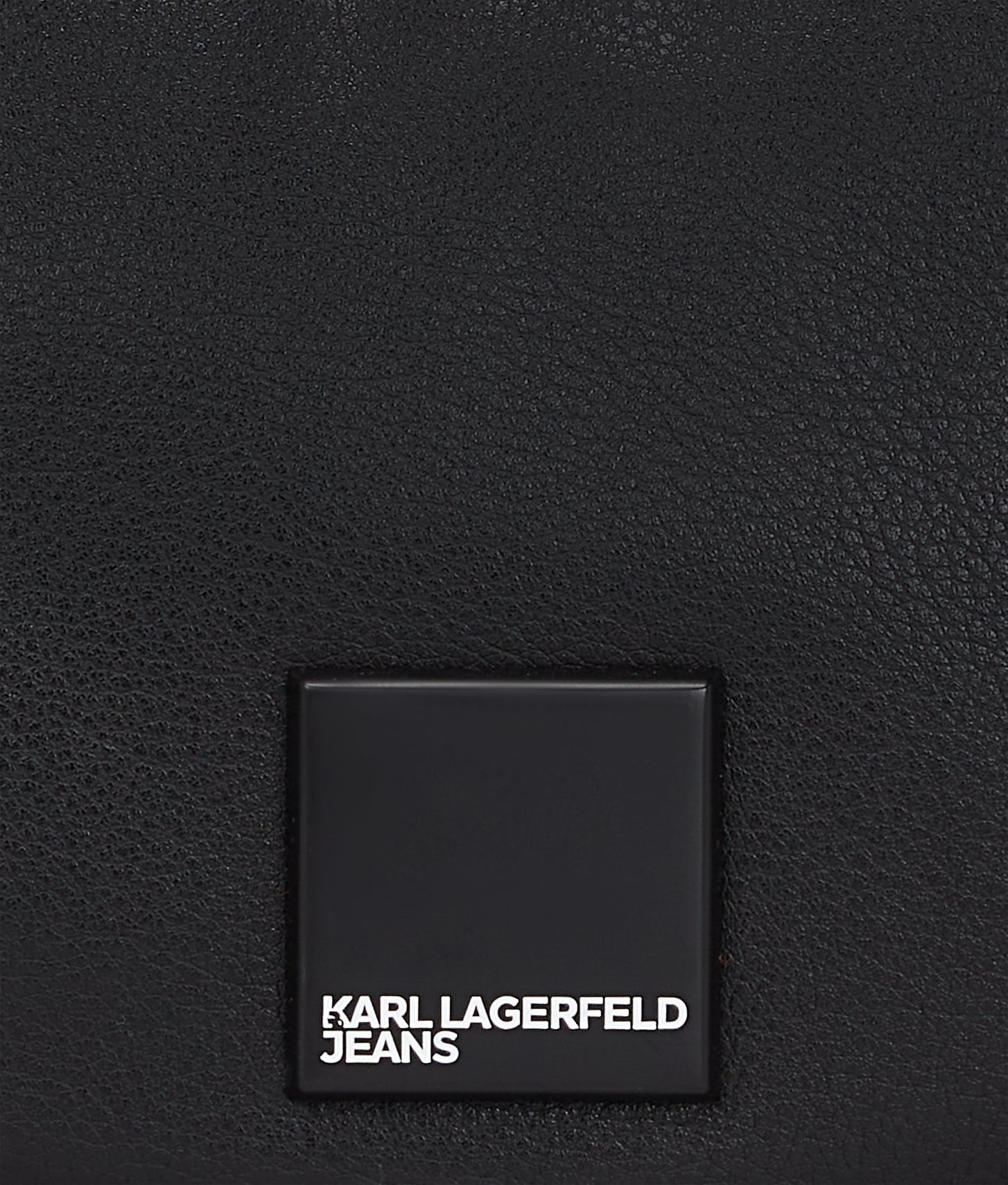 KarlLagerfeld Klj Box Logo Soft Half-Moon Shoulder Bag Black
