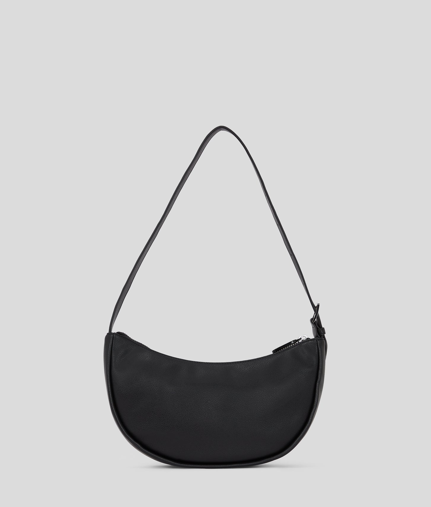 KarlLagerfeld Klj Box Logo Soft Half-Moon Shoulder Bag Black