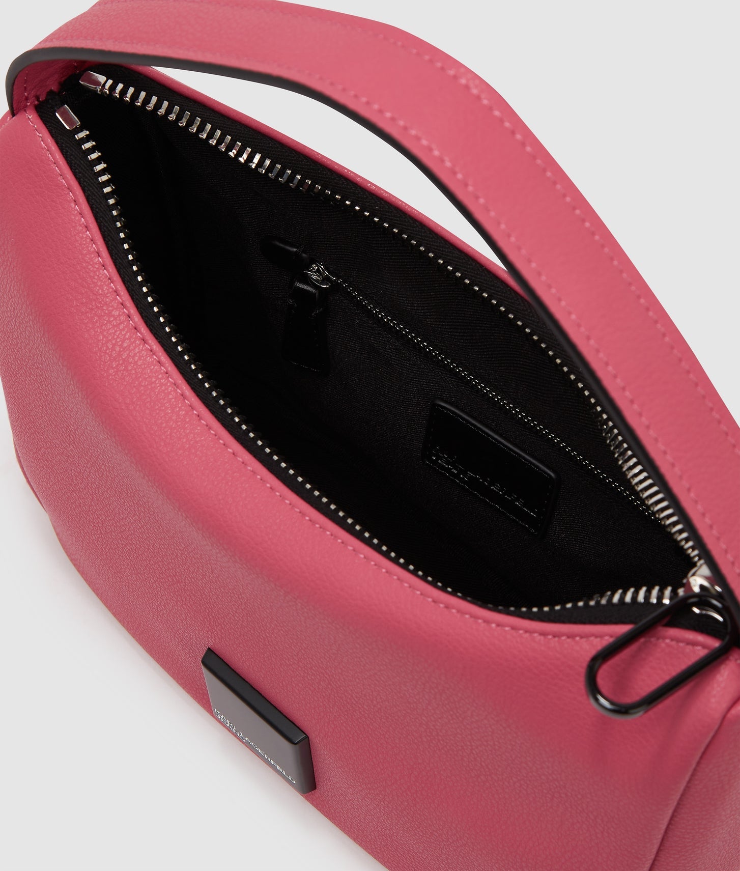 KarlLagerfeld Klj Box Logo Soft Mini Hobo Bag Slate Rose