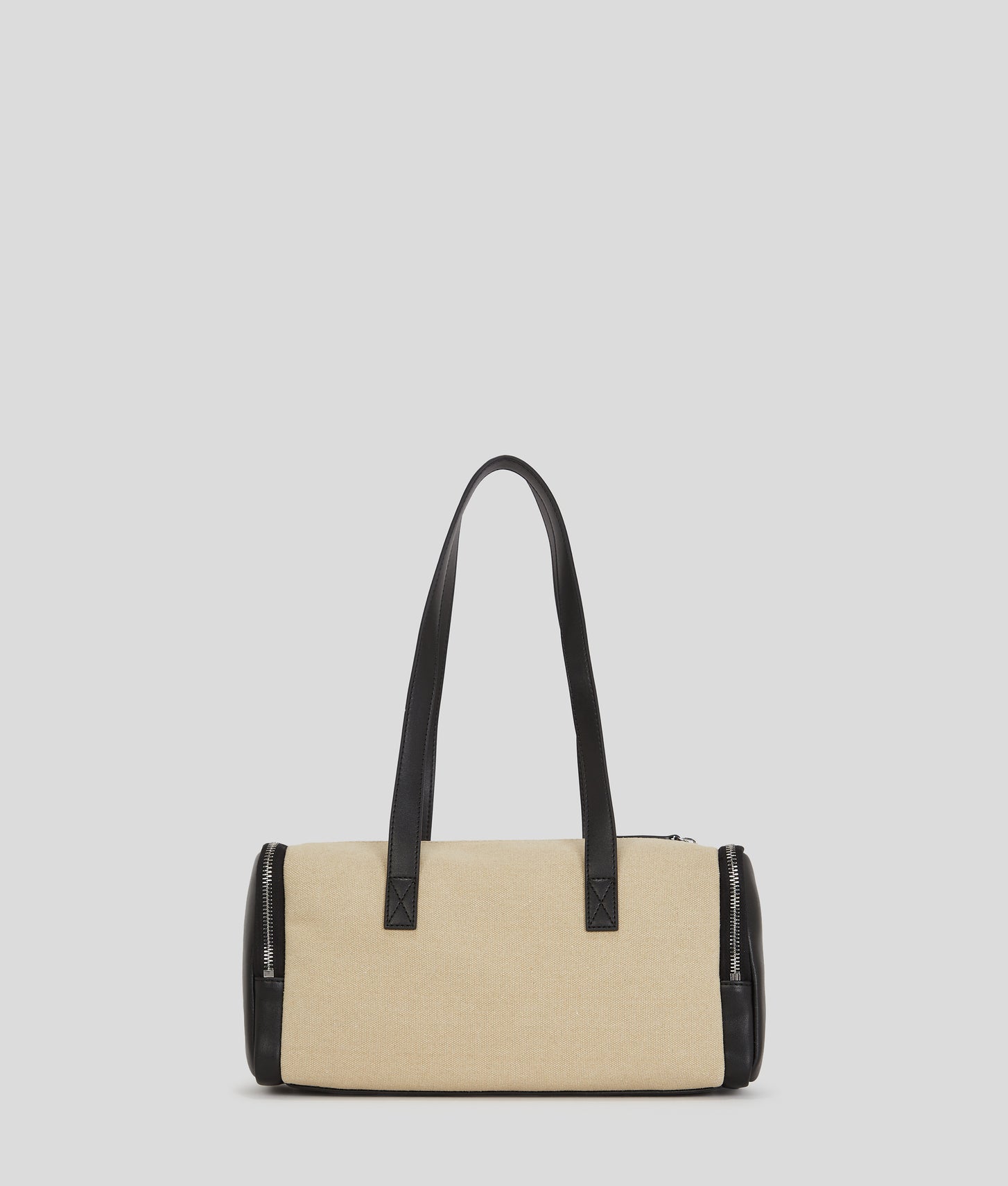KarlLagerfeld Utility Canvas Shoulder Bag Beige/Black