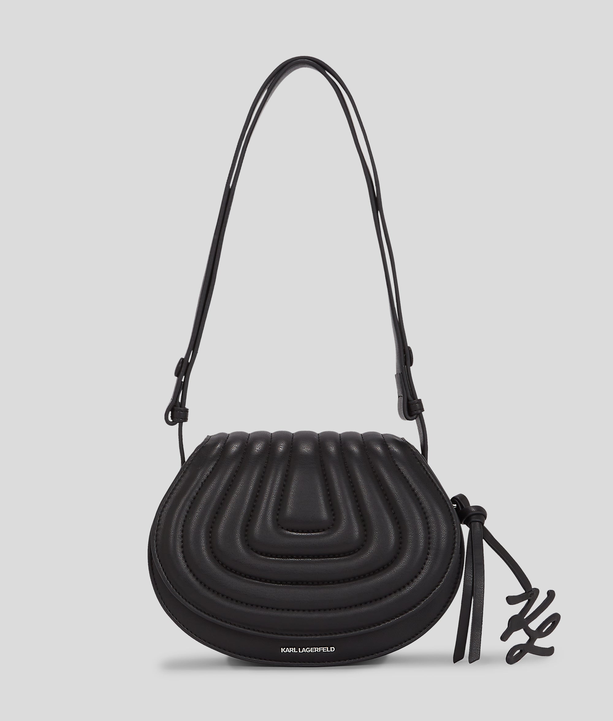 KarlLagerfeld Kwellen Saddle Bag Black