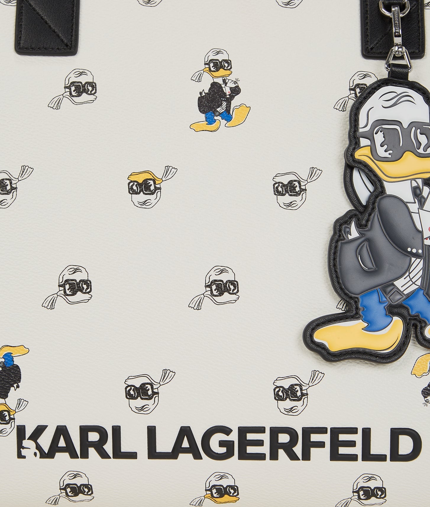 KarlLagerfeld Disney X Kl Print Tote Bag Cannoli Cream-Black