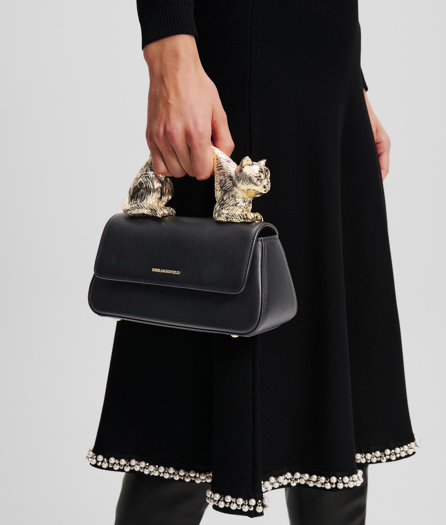 KarlLagerfeld Choupette Top Handle Bag Black