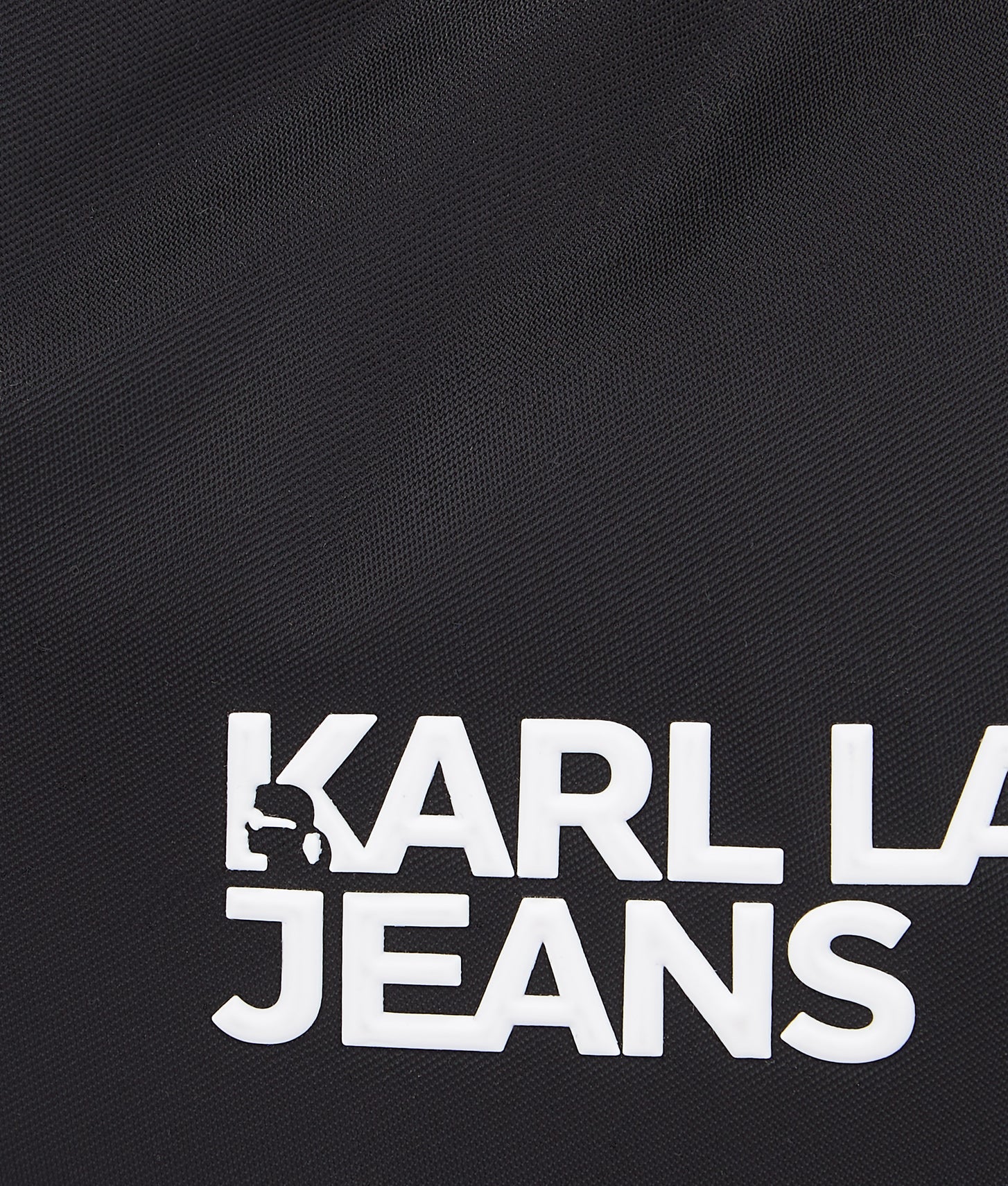 KarlLagerfeld Logo Nylon Moon Shoulder Bag Black