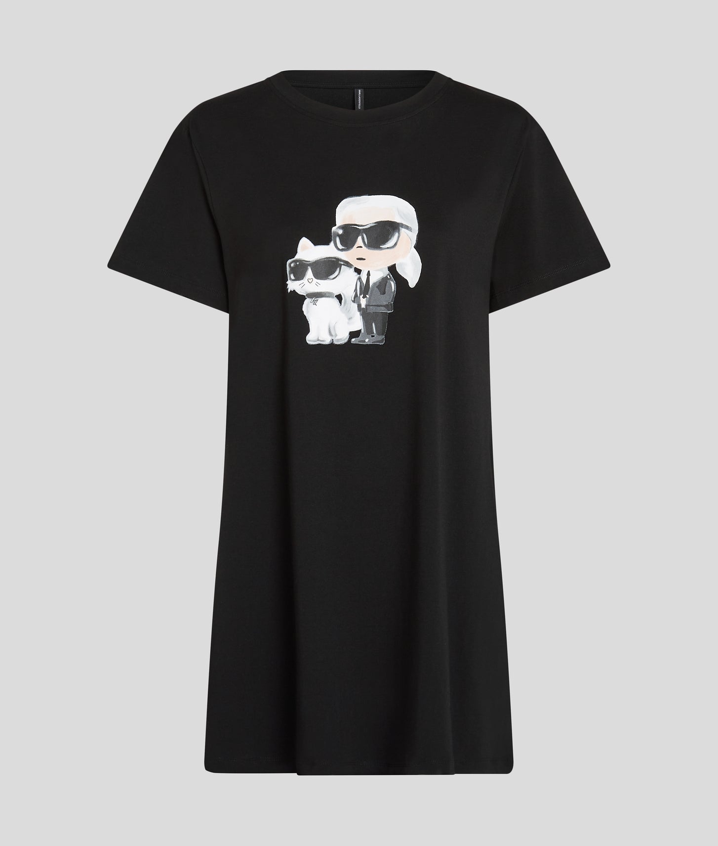 Karl Lagerfeld Ikon T-Shirt Pajama Dress Black