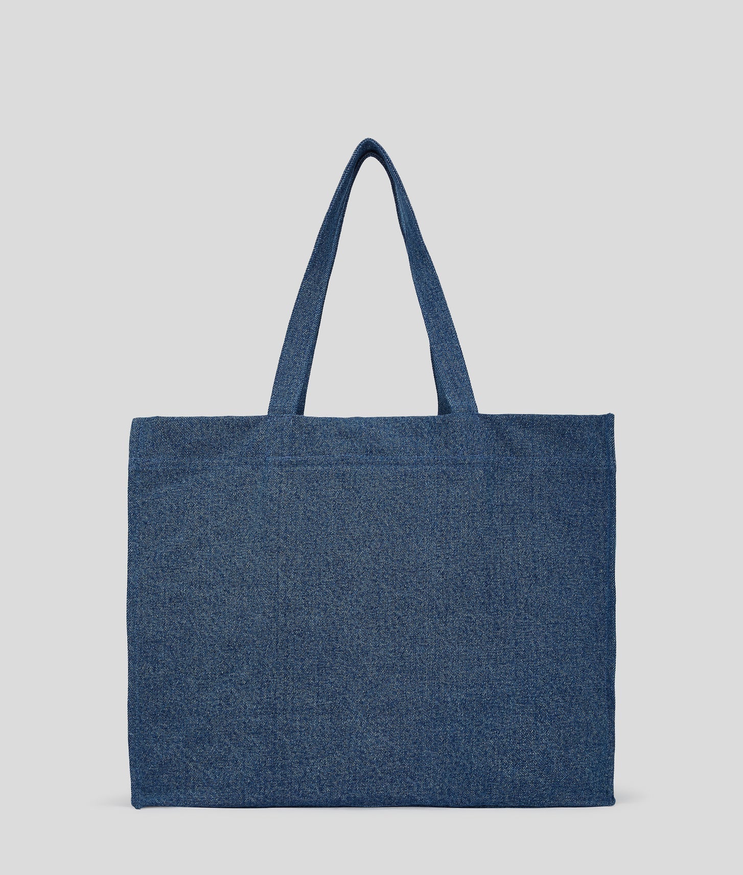 KarlLagerfeld Logo Denim Shopper Washed Mid Blue