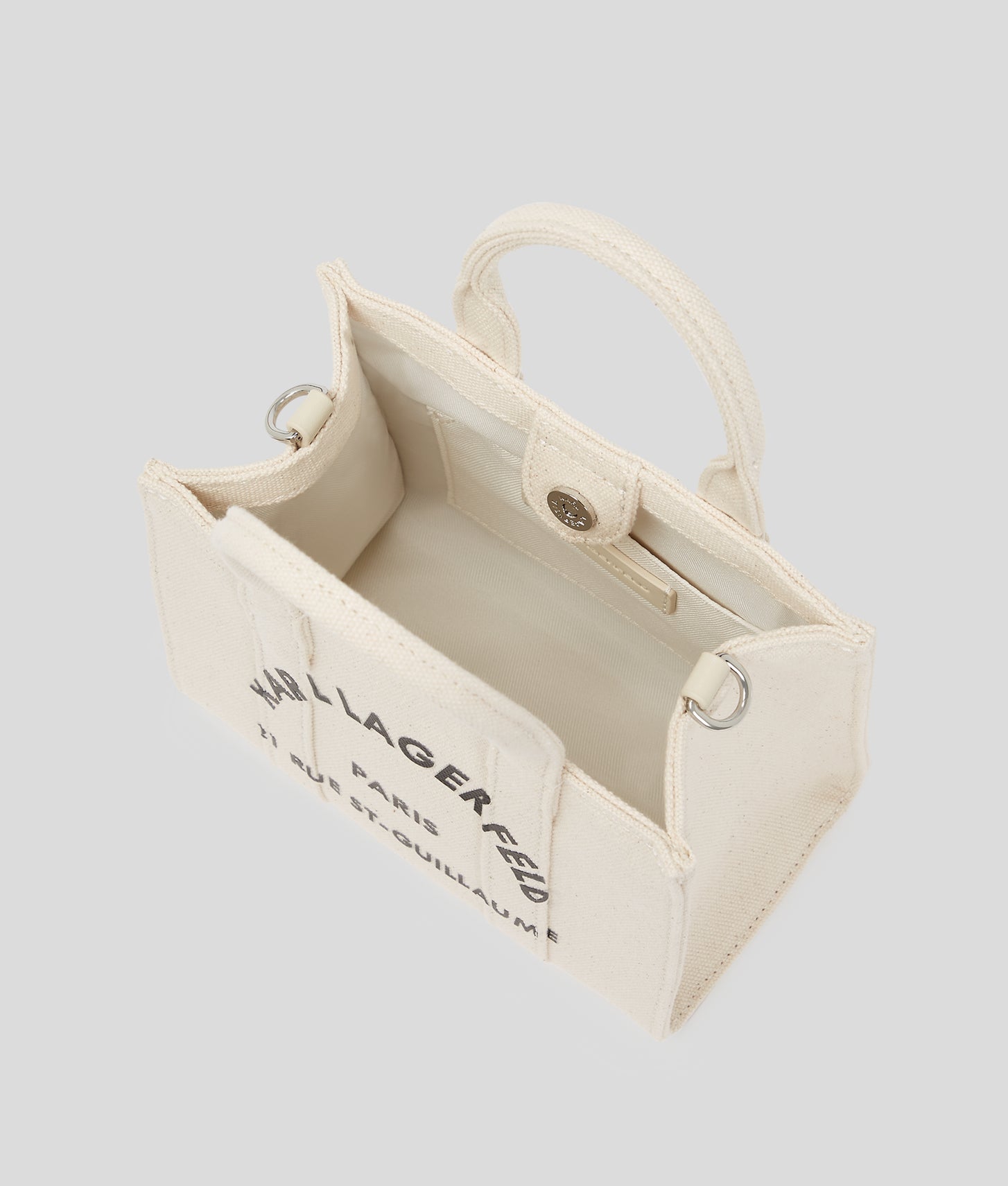 KarlLagerfeld Rue St-Guillaume Mini Tote Bag Natural