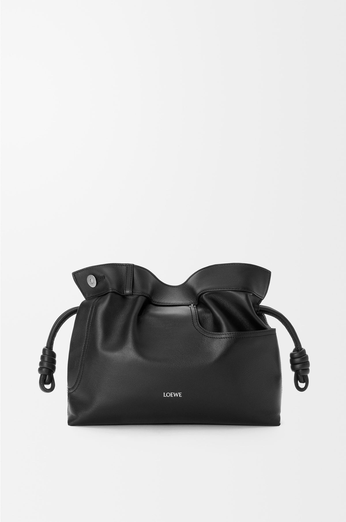 Loewe Panta medium Flamenco clutch in shiny calfskin