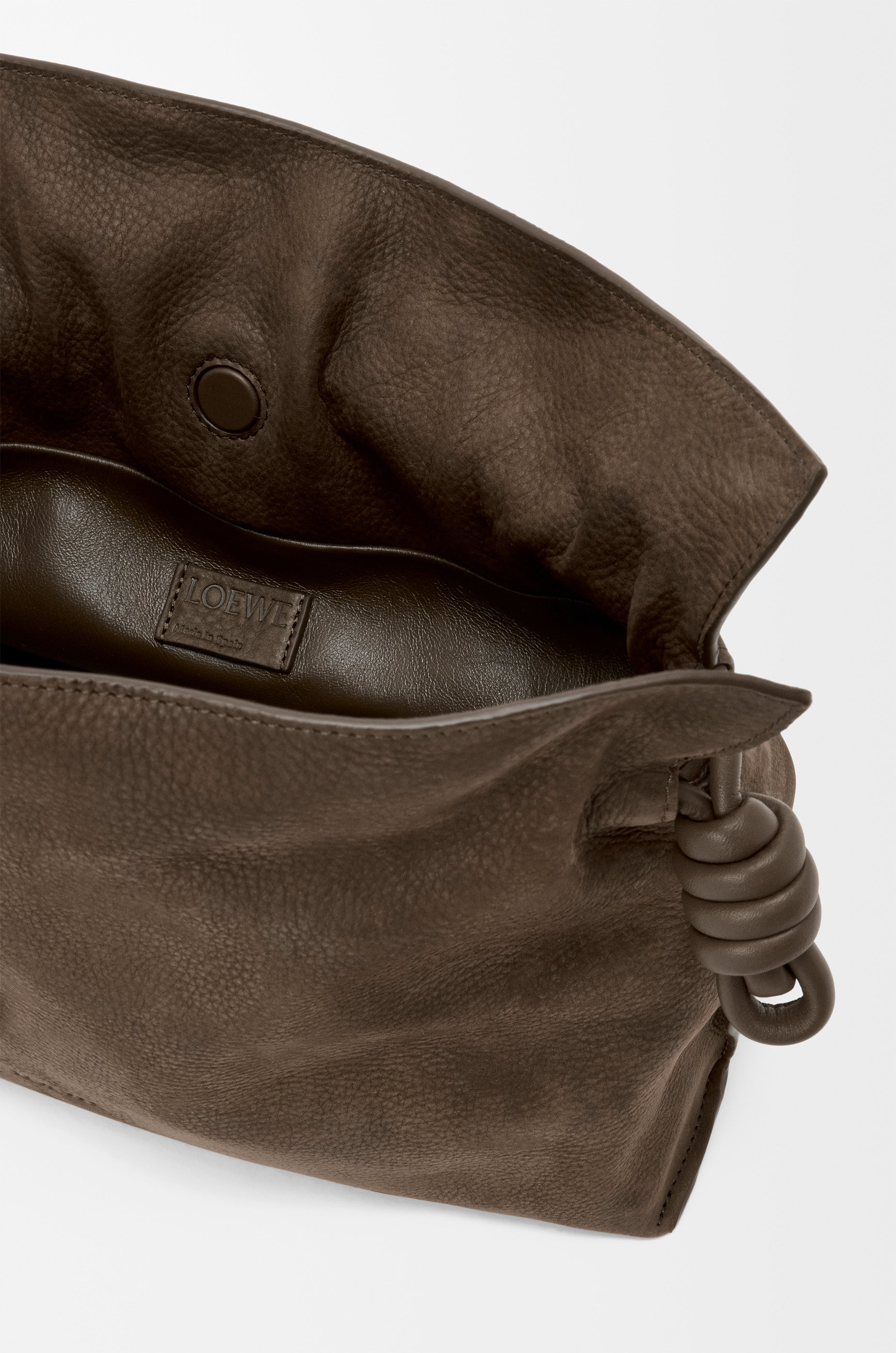 Loewe Medium Flamenco clutch in grained nubuck