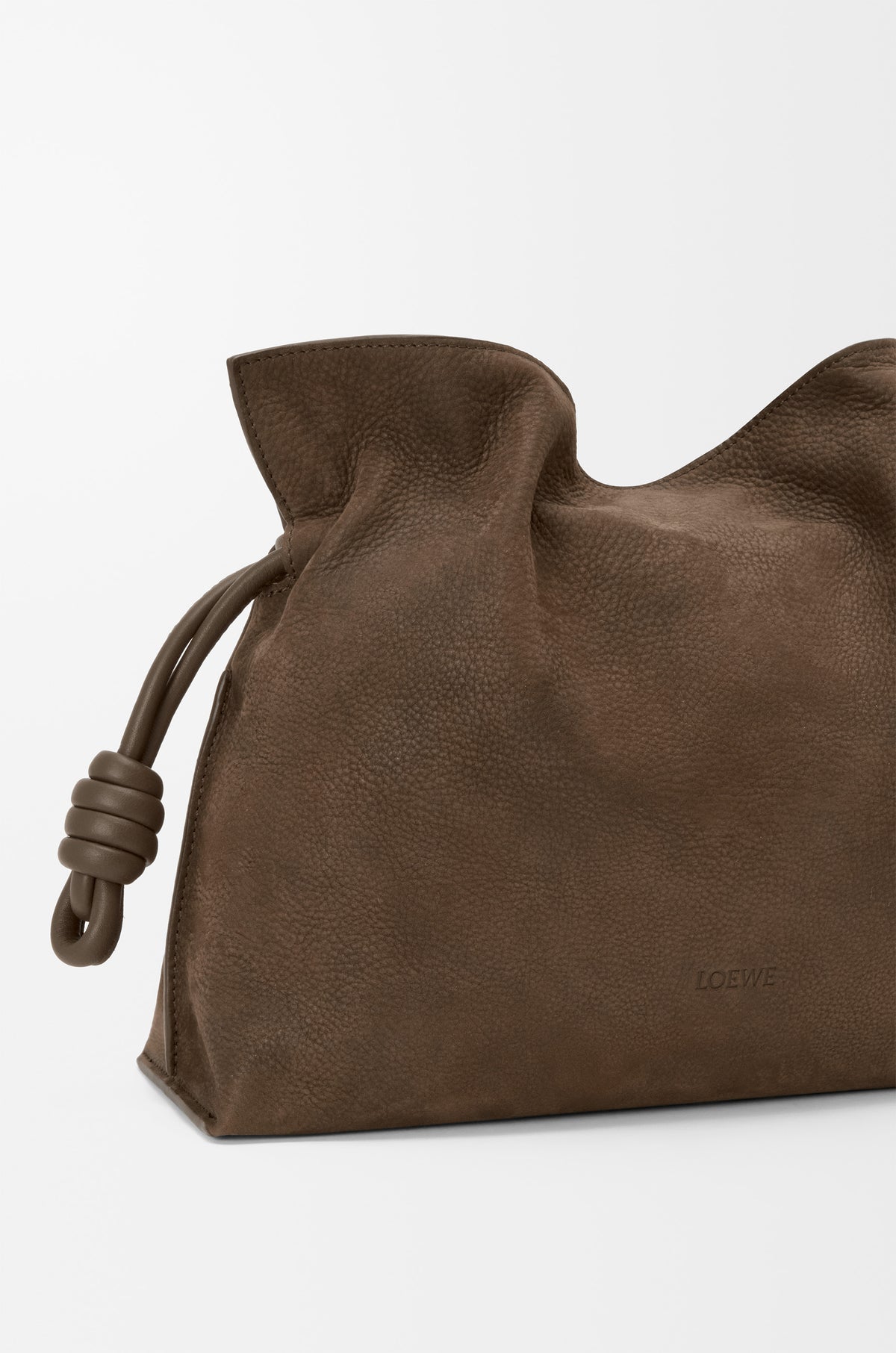 Loewe Medium Flamenco clutch in grained nubuck