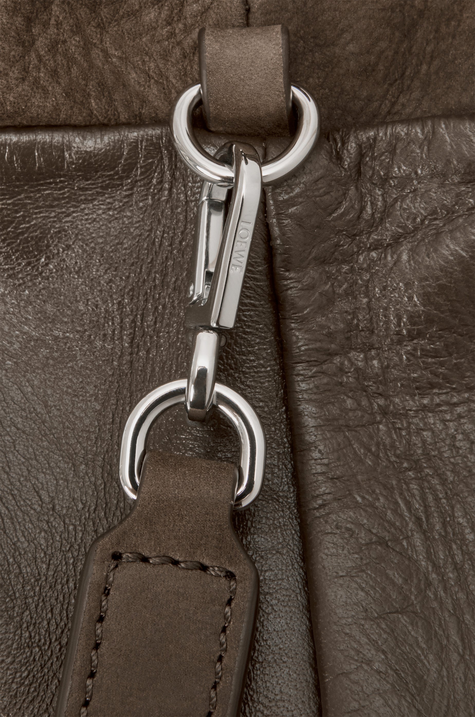 Loewe Medium Flamenco clutch in grained nubuck