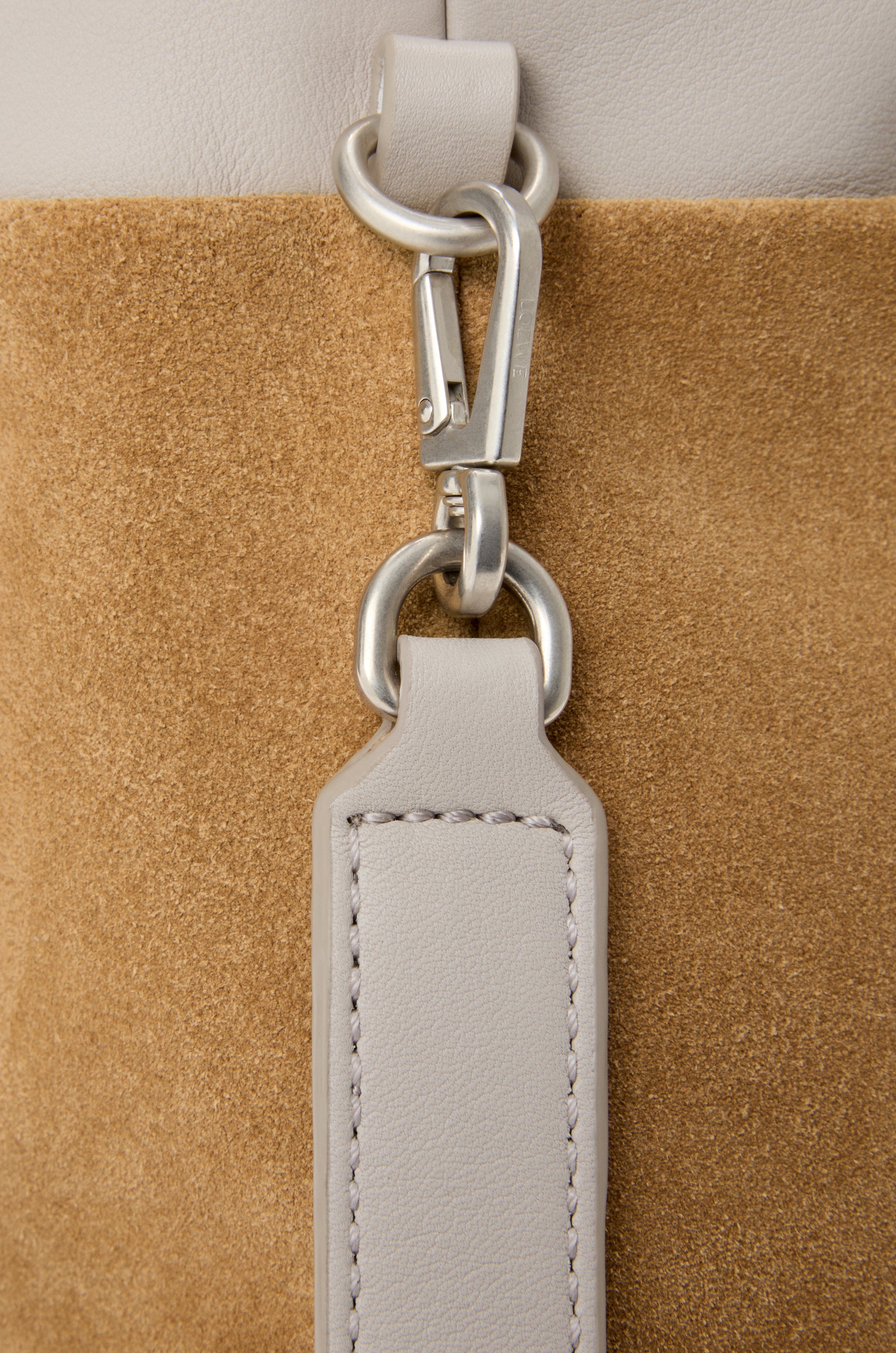 Loewe Panta medium Flamenco clutch in shiny calfskin