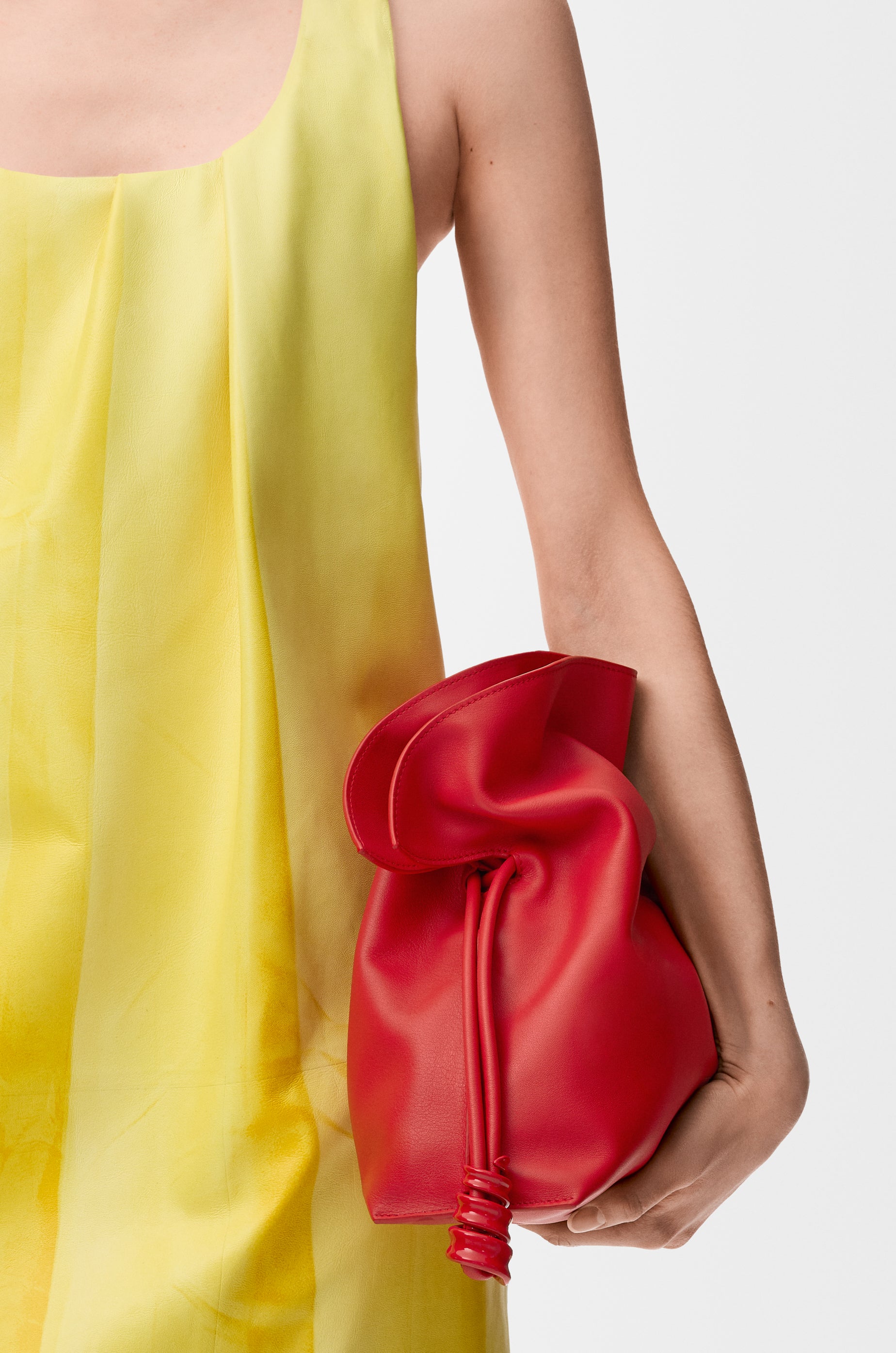 Loewe Medium Coil Flamenco clutch in nappa calfskin