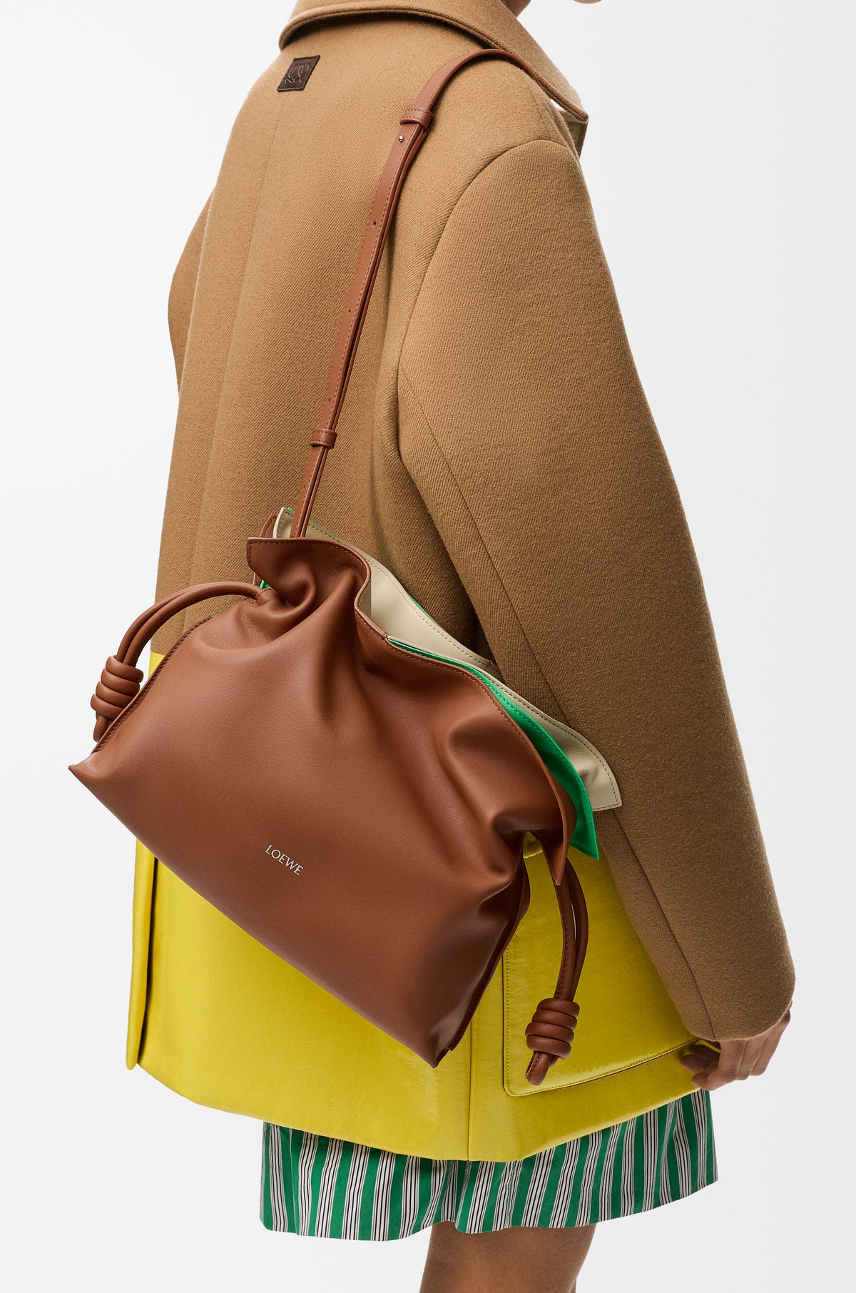 Loewe Medium layered Flamenco clutch in nappa calfskin