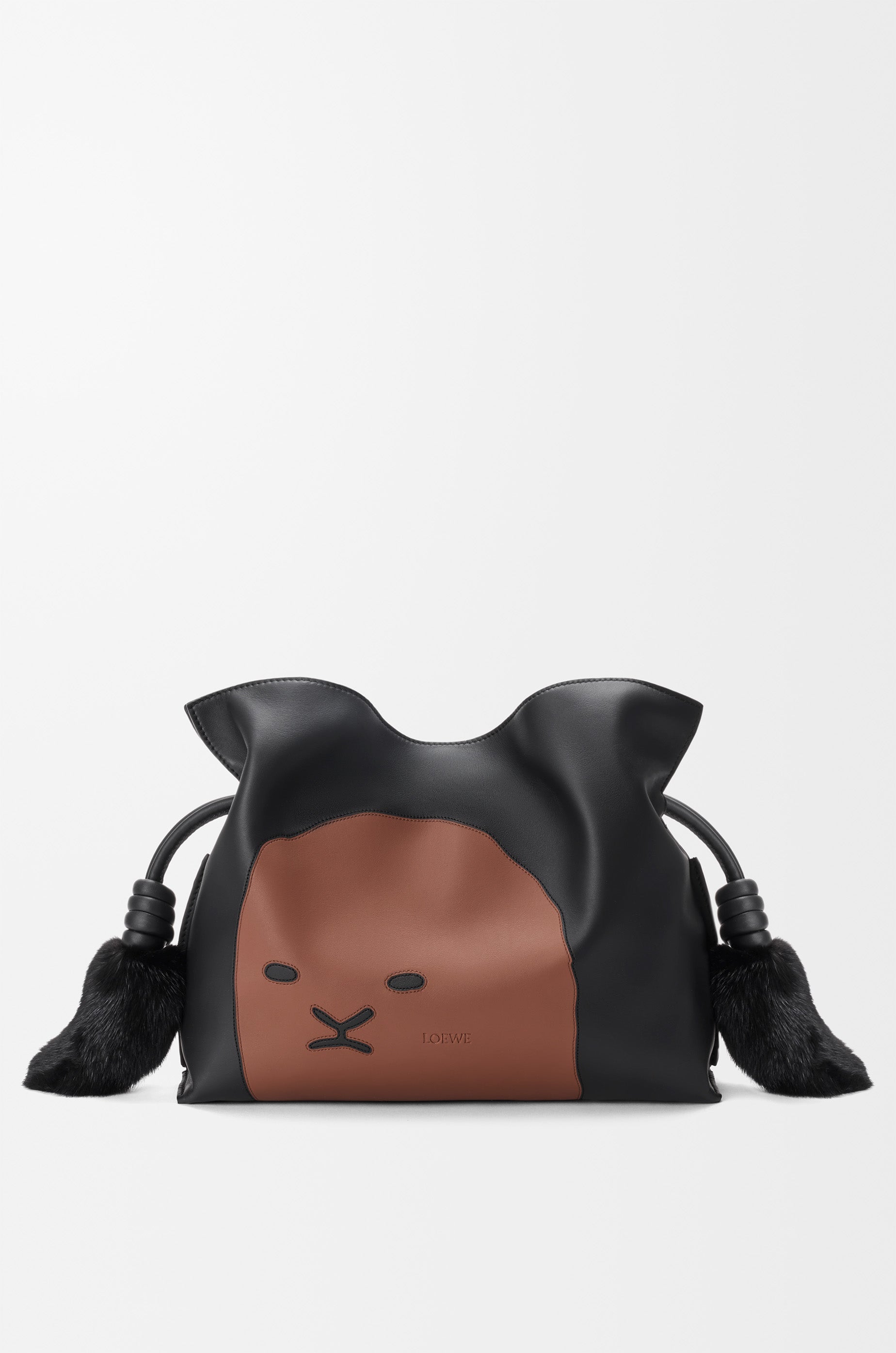 Loewe Medium Lion Intarsio Flamenco clutch in calfskin