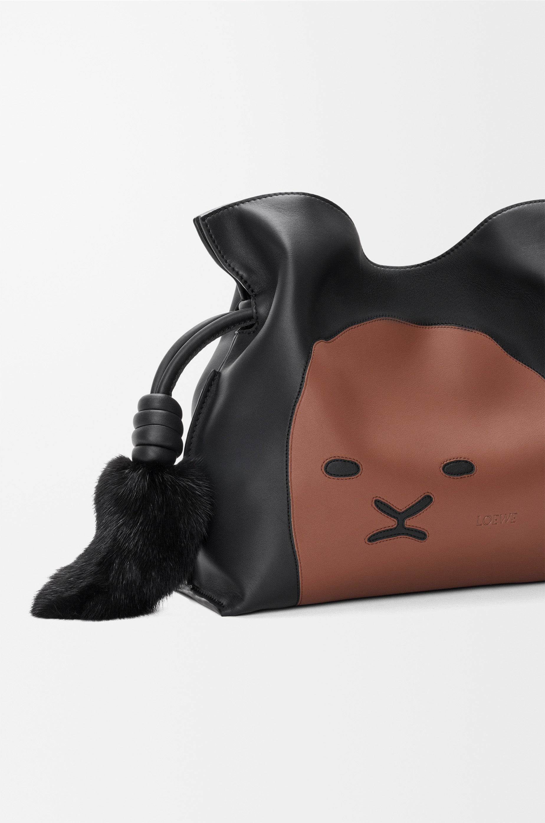 Loewe Medium Lion Intarsio Flamenco clutch in calfskin