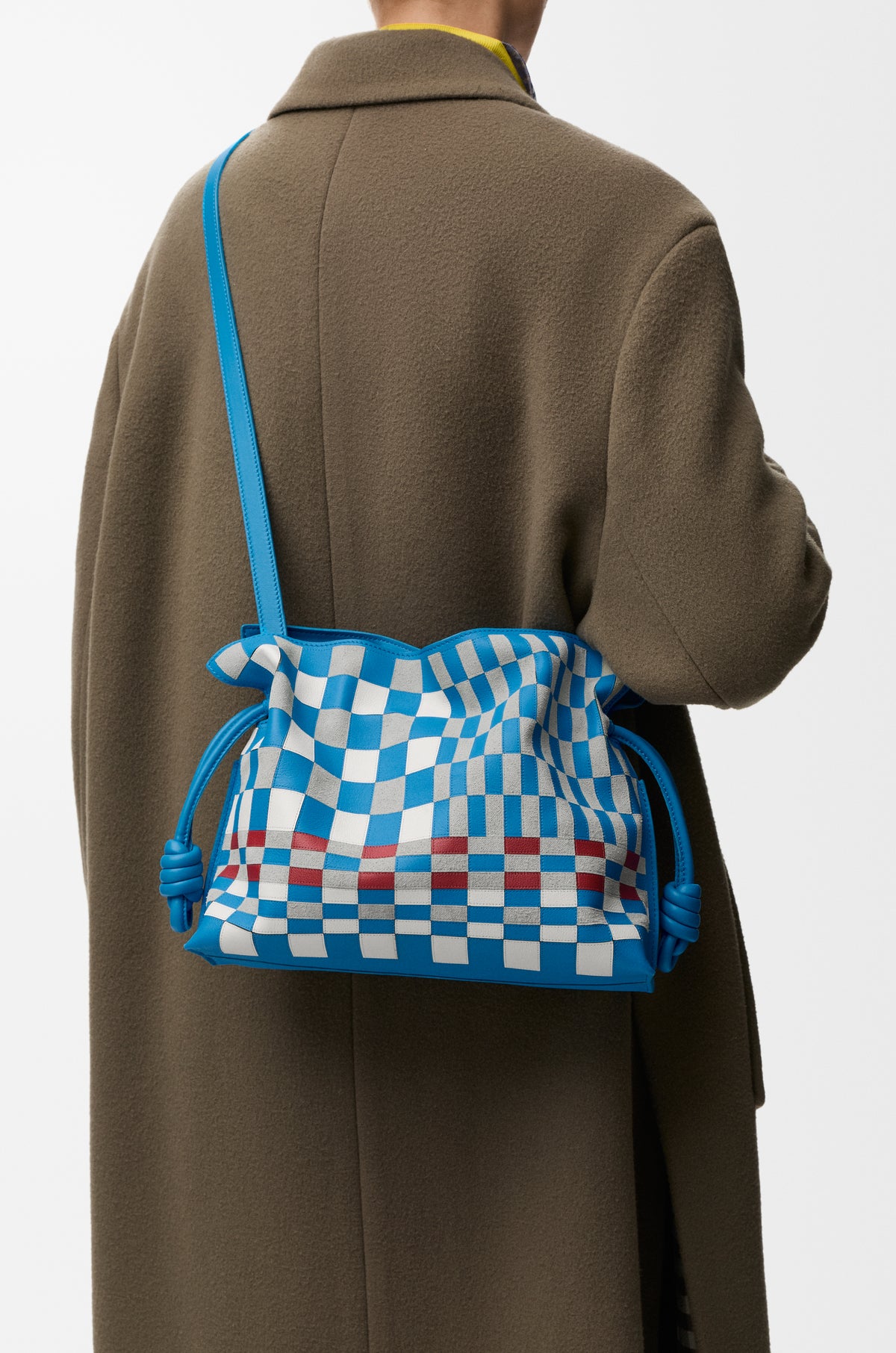 Loewe Medium Flamenco clutch in mosaic intarsio