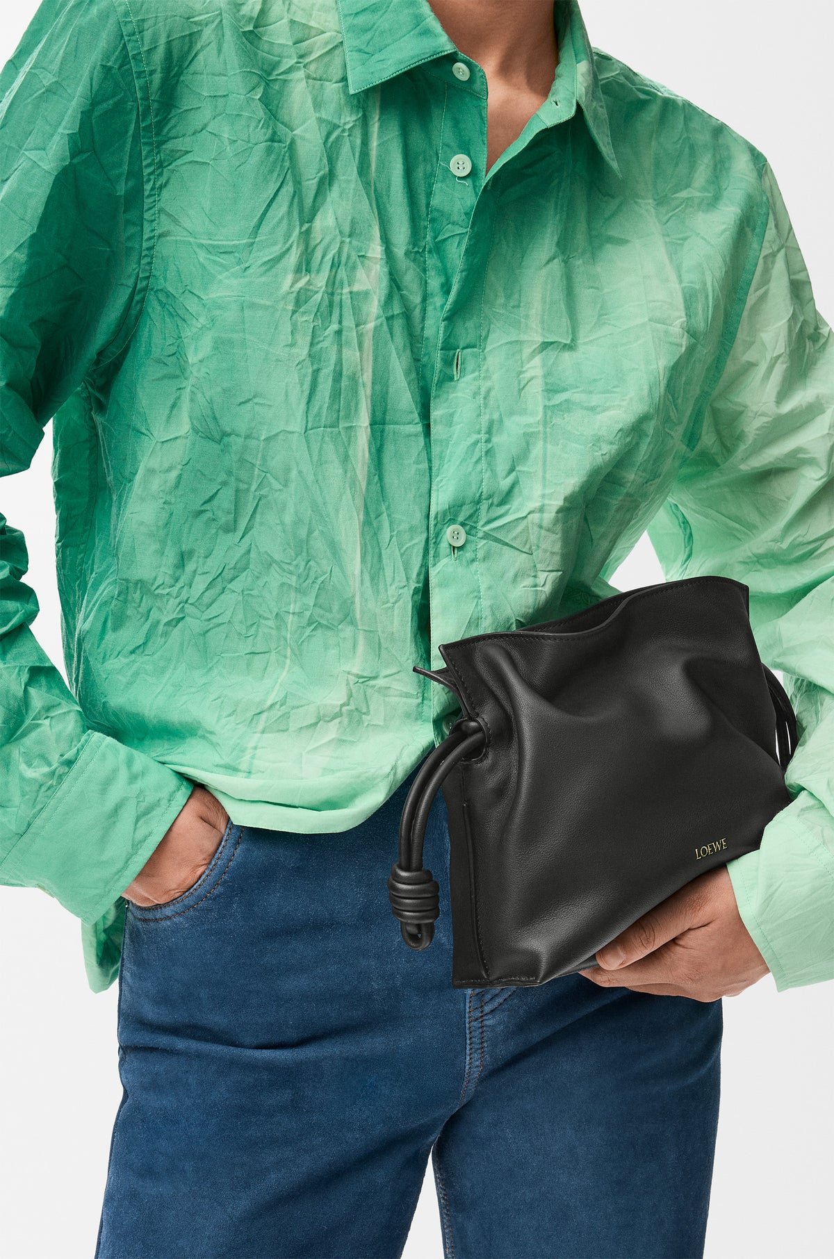 Loewe Mini Flamenco clutch in nappa calfskin