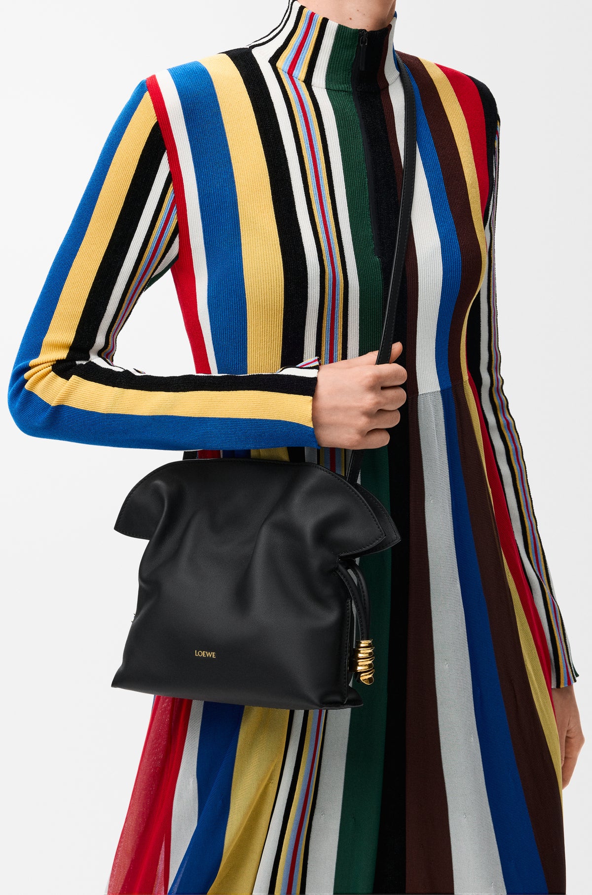 Loewe Mini Coil Flamenco clutch in nappa calfskin