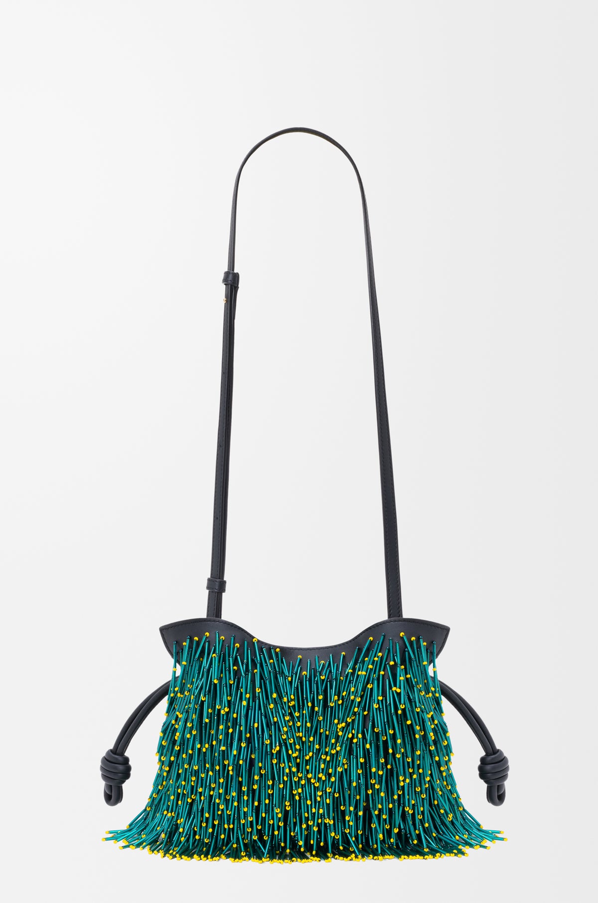 Loewe Mini Mimosa Flamenco clutch in beaded nappa lambskin