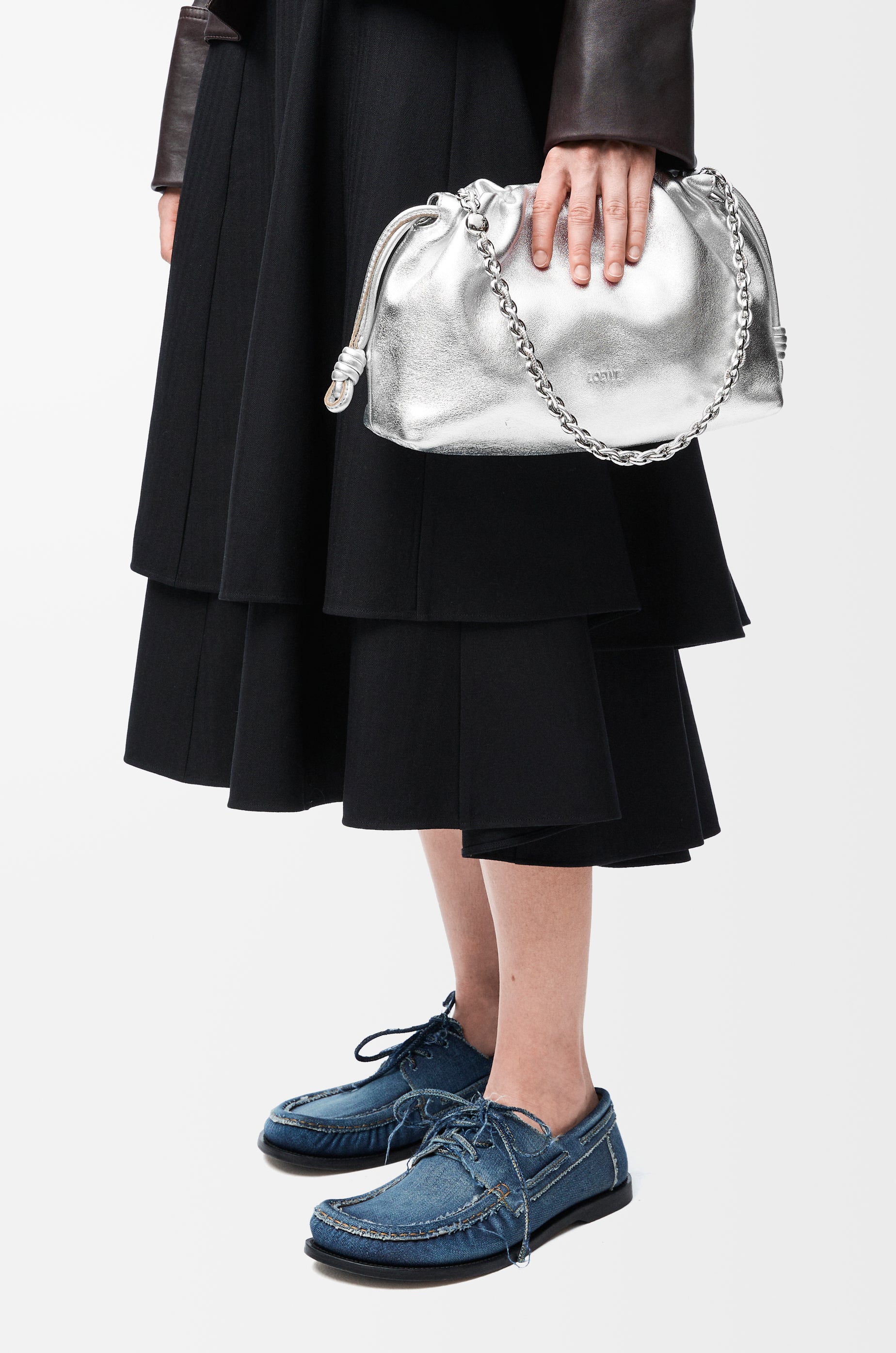 Loewe Medium Flamenco purse in laminated lambskin