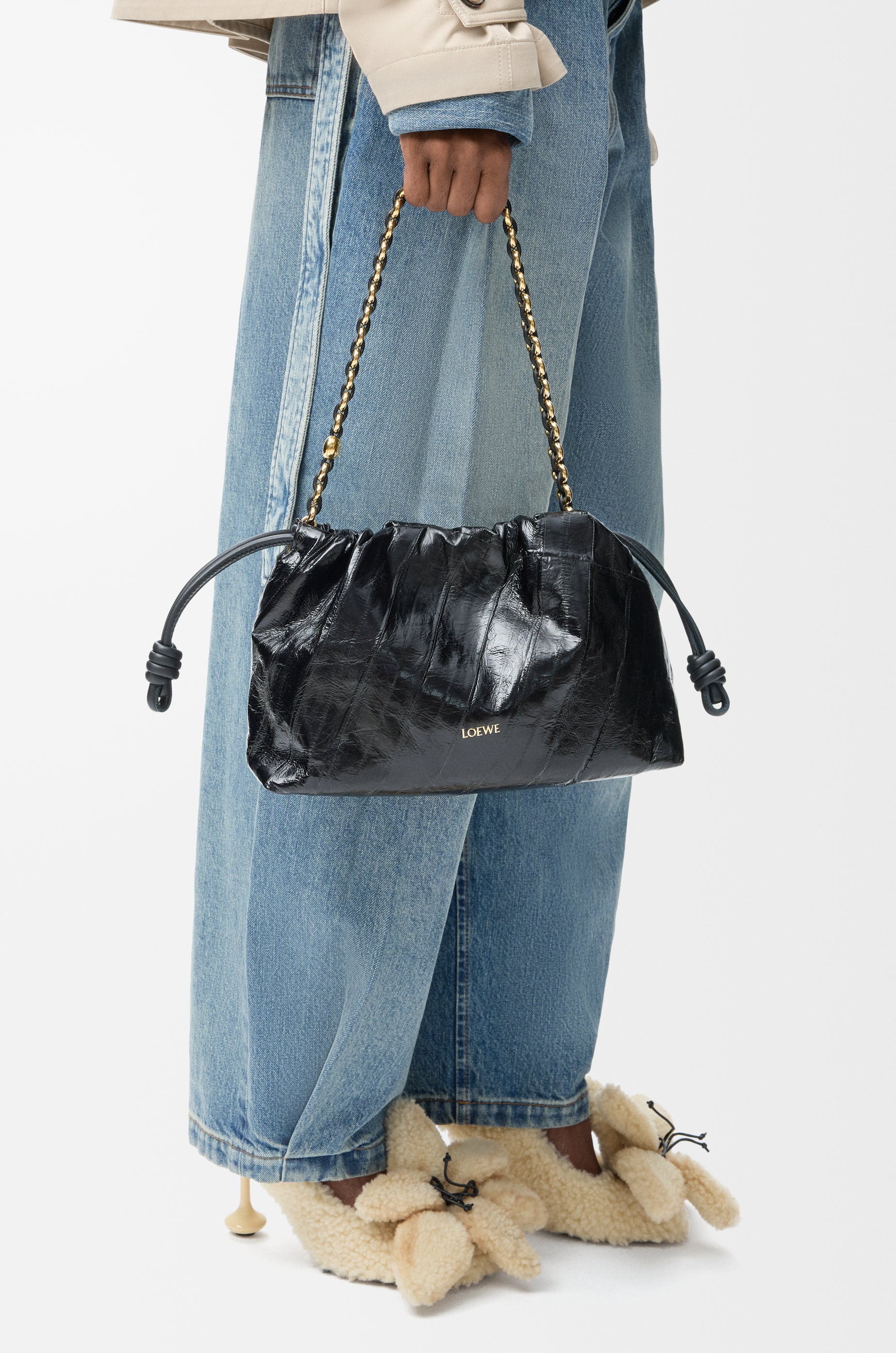 Loewe Medium Flamenco purse in hagfish
