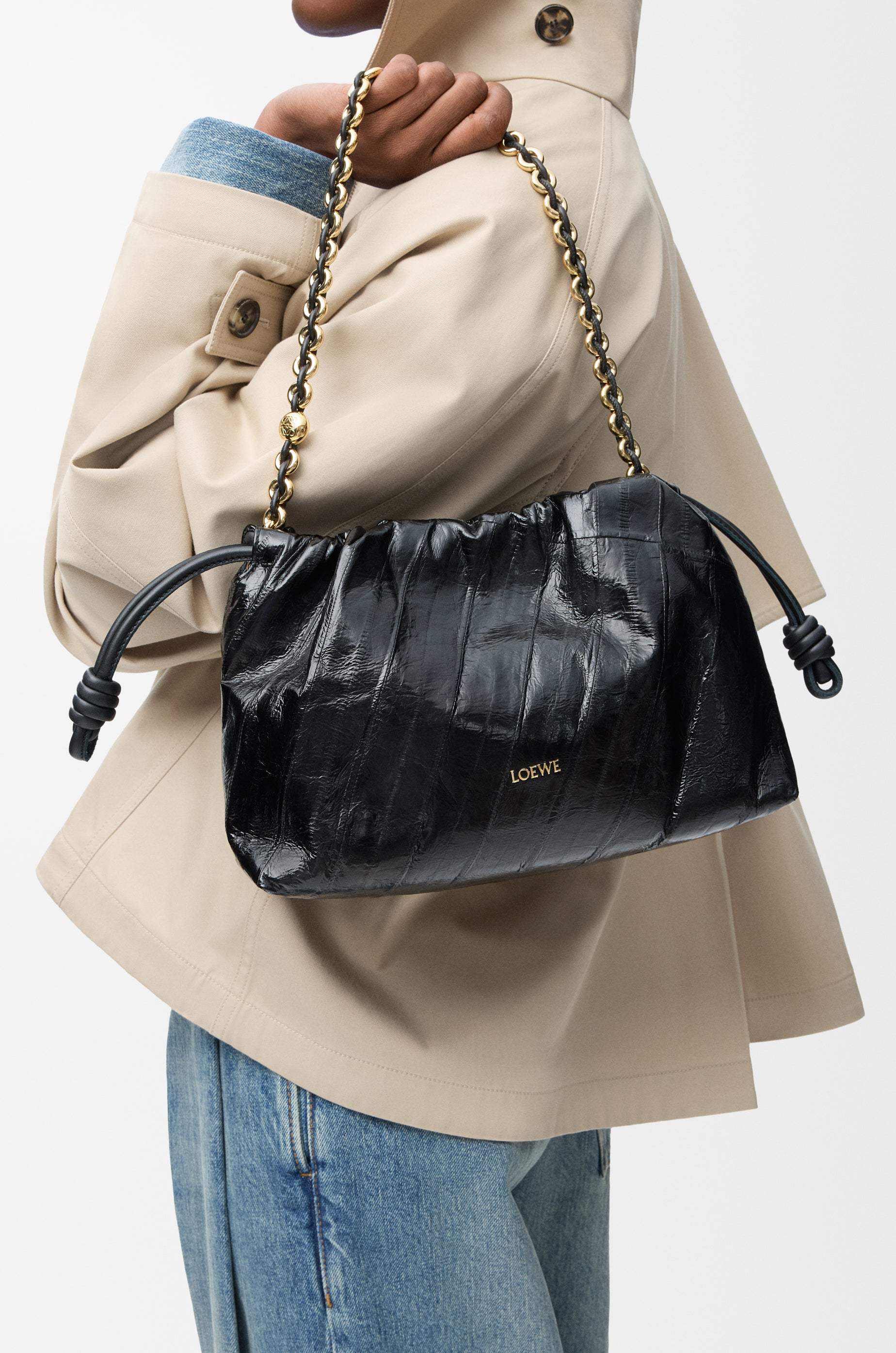 Loewe Medium Flamenco purse in hagfish