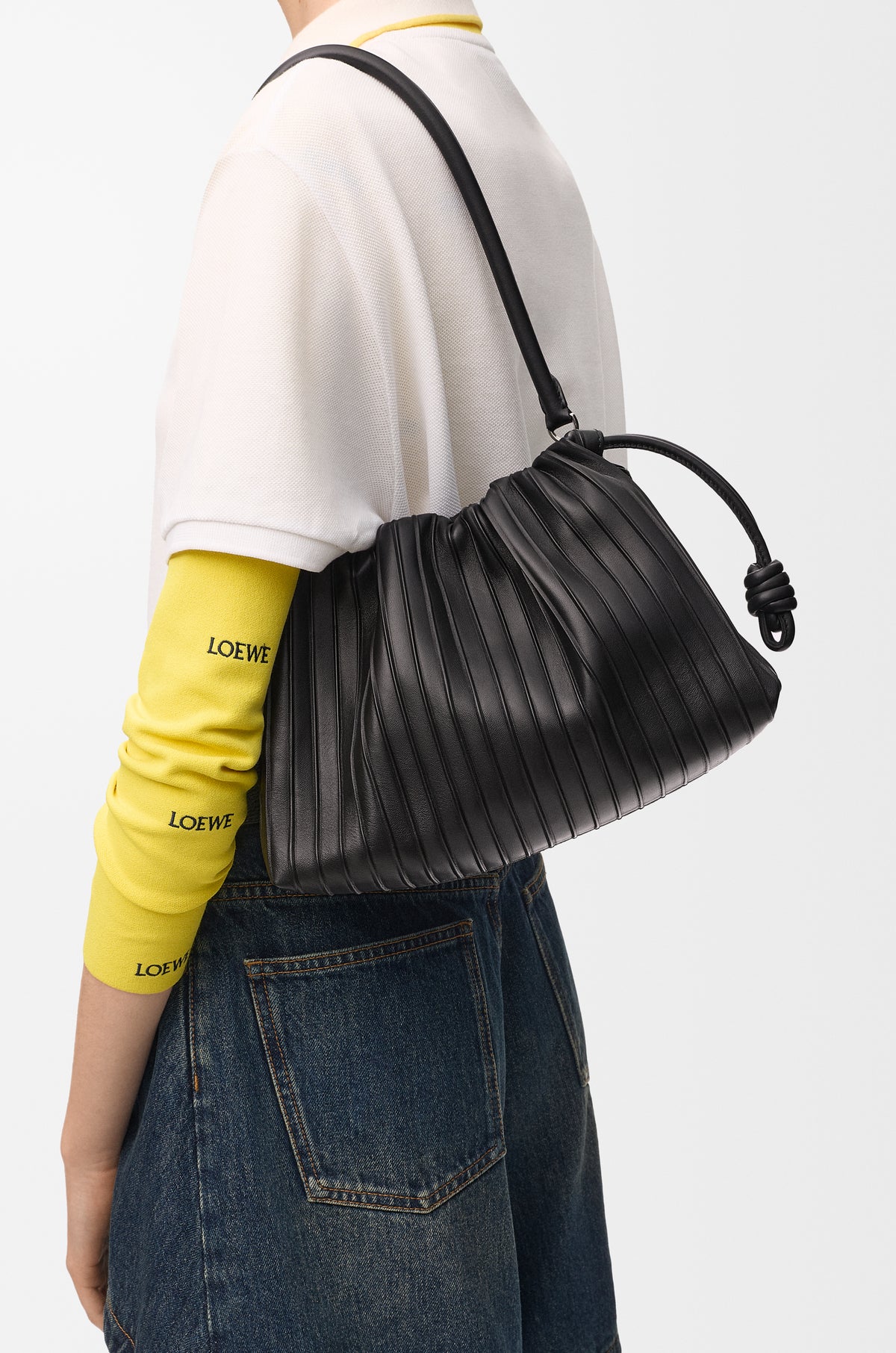 Loewe Medium Flamenco Pleats purse in nappa lambskin