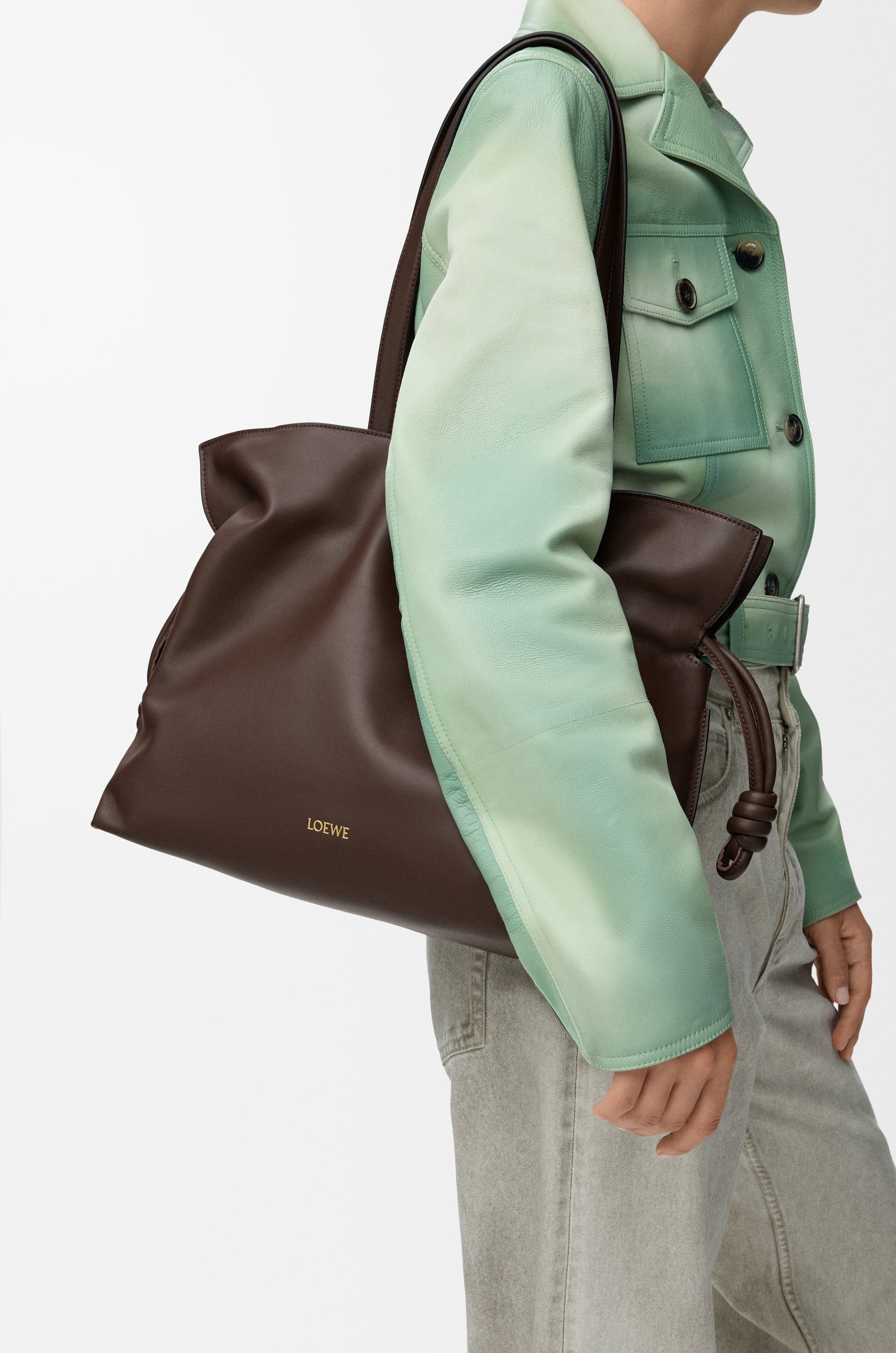 Loewe Large Flamenco clutch in nappa calfskin